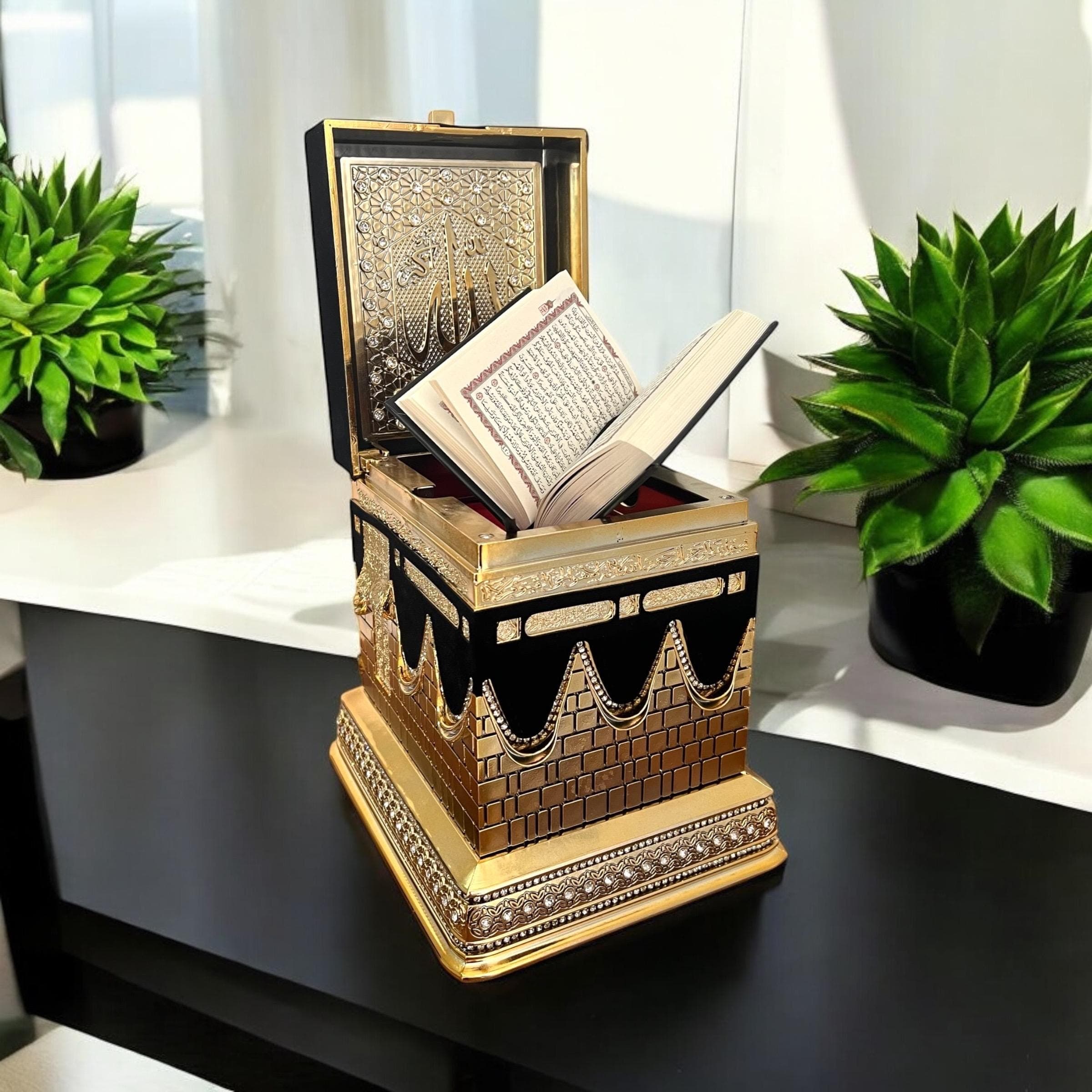 Kaaba Figurine: Islamic Home Table Decor, Ramadan Muslim Gift