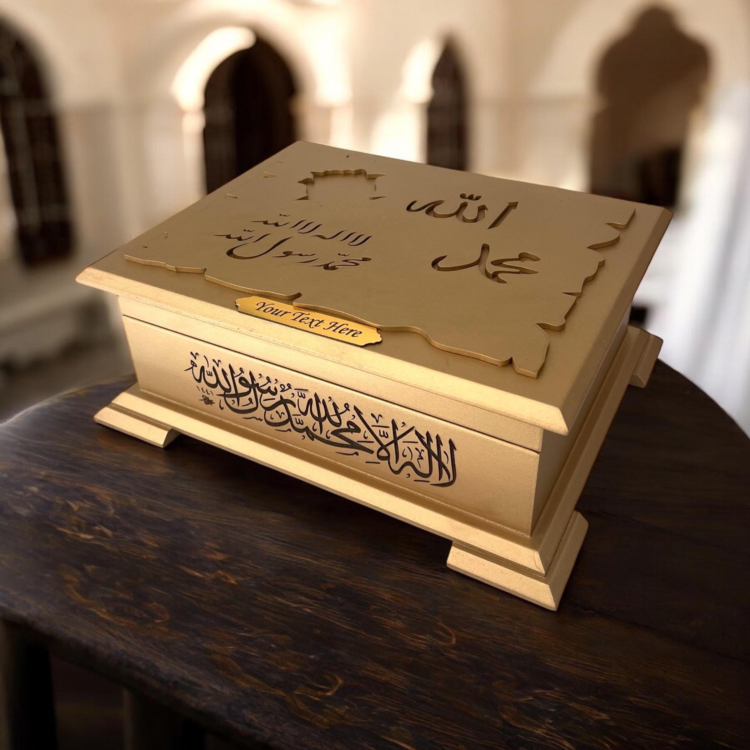 Personalized Quran Set with Gift Box, Wedding, Nikkah, Hajj, Umrah, Eid, Housewarming Gifts