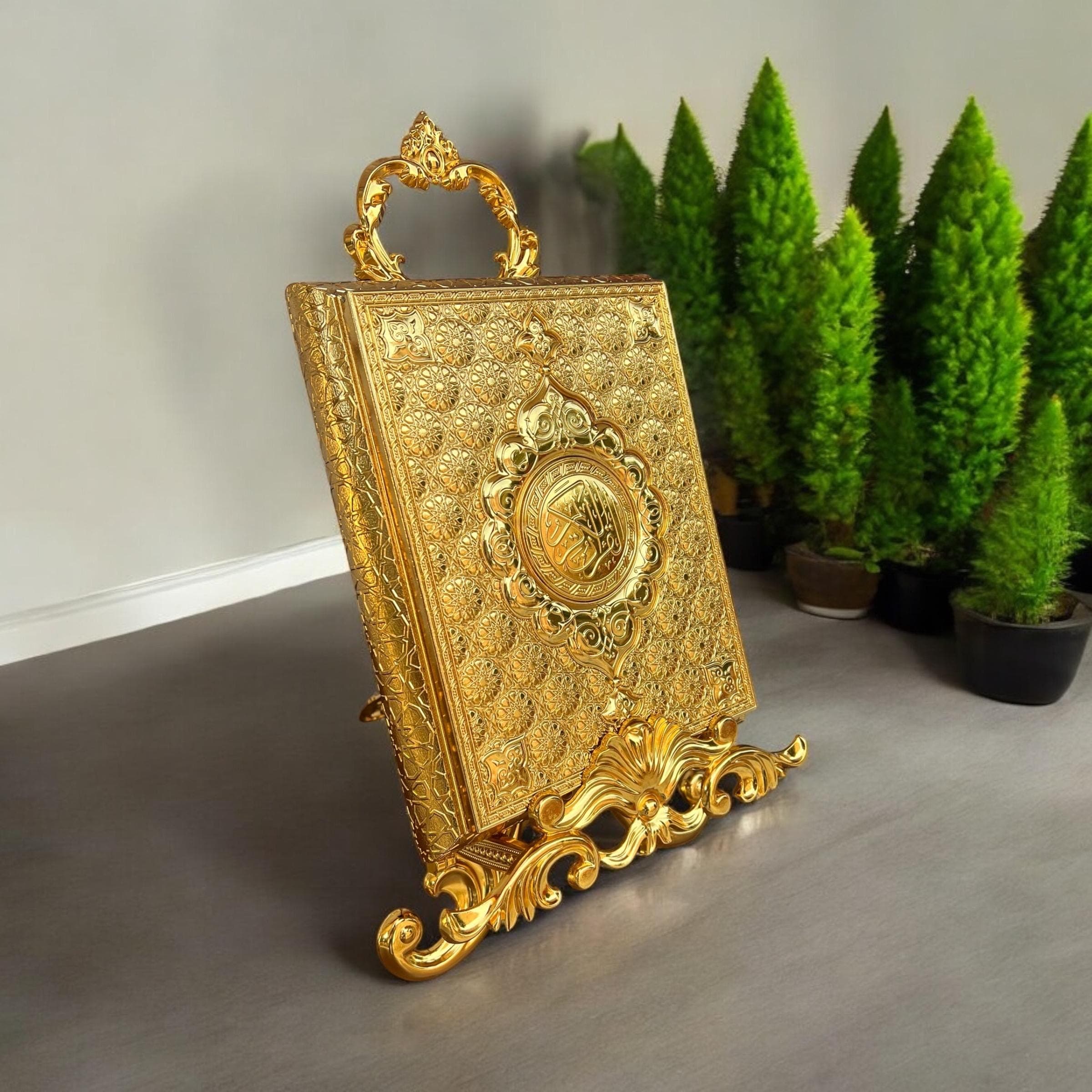 Luxury Gold Quran Box: Islamic Home Decor, Wedding, Eid, Birthday Gifts - image 5