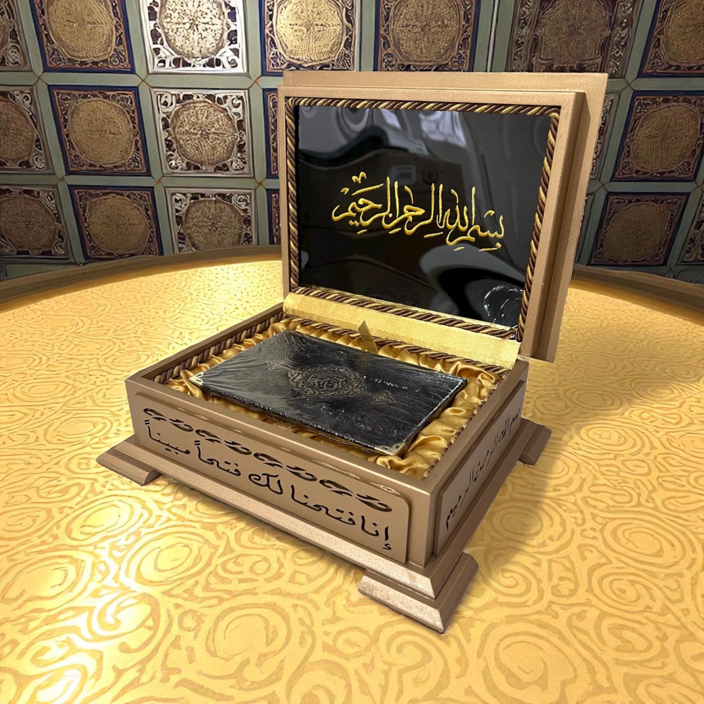 Personalized Wooden Quran Box: Quran Holder, Islamic Wedding - Ramadan Gift - image 4