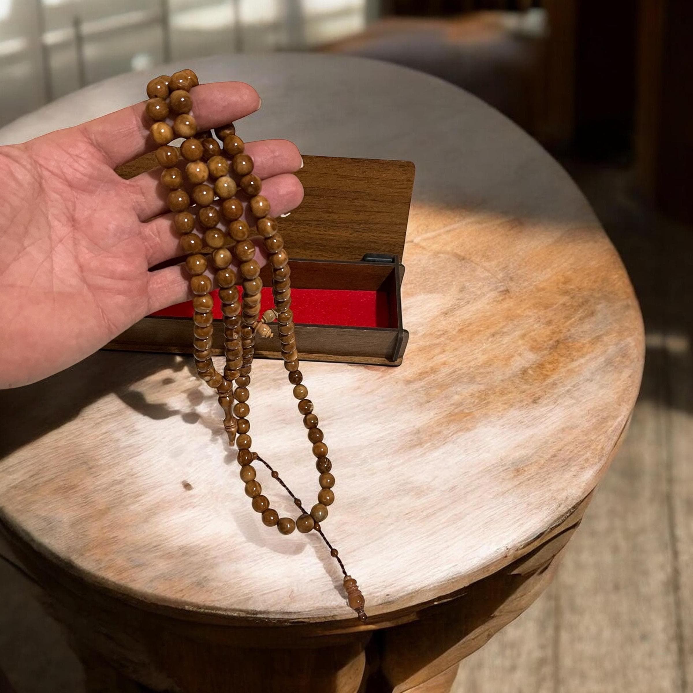 Kuka Wood Tasbih Prayer Beads | 99 Beads Islamic Dhikr Meditation - image 5