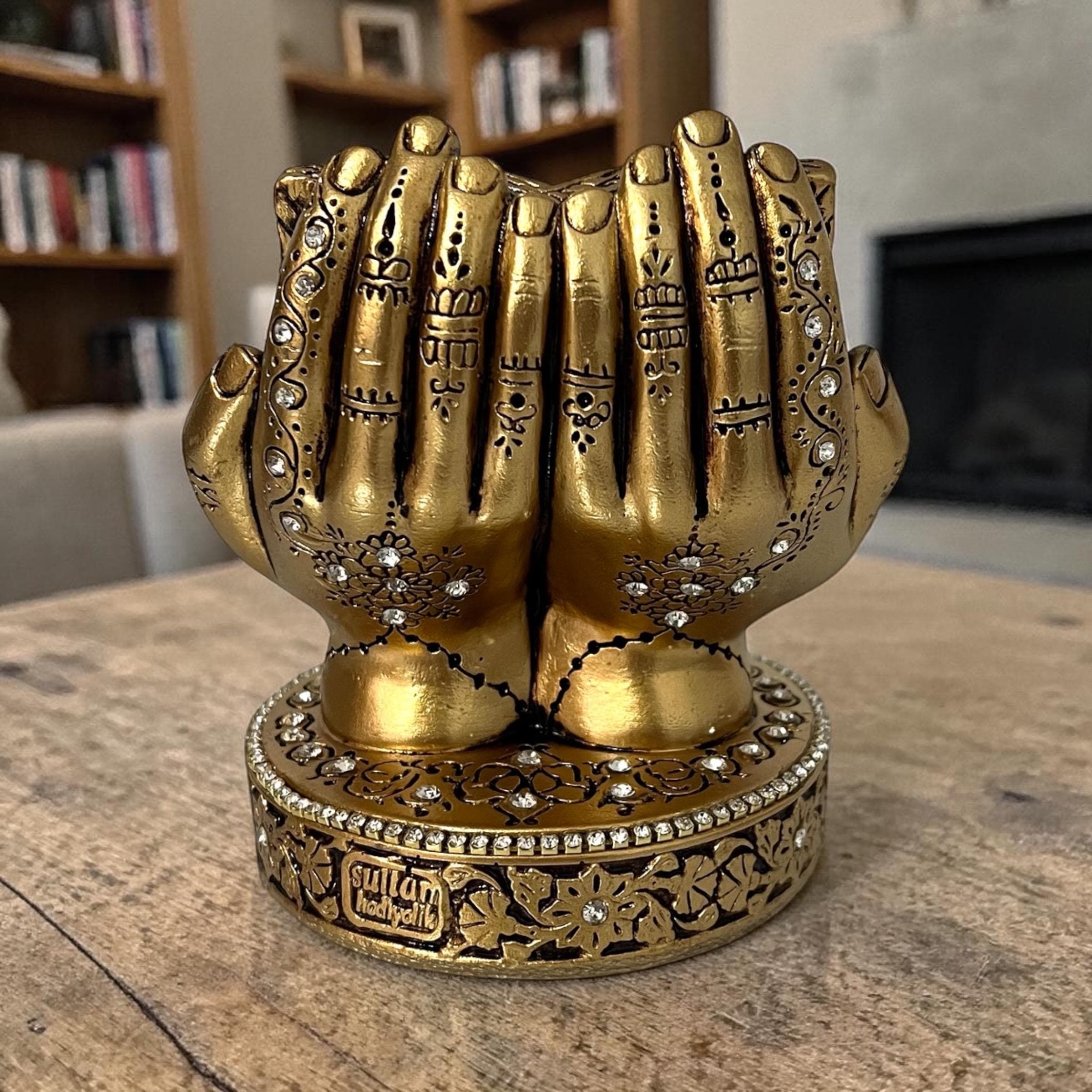 Ayatul Kursi Desk Ornament, Gold Quran Verse Sculpture, Islamic Home Decor, Muslim Gift, Hajj, Umrah, Eid Gift - image 5