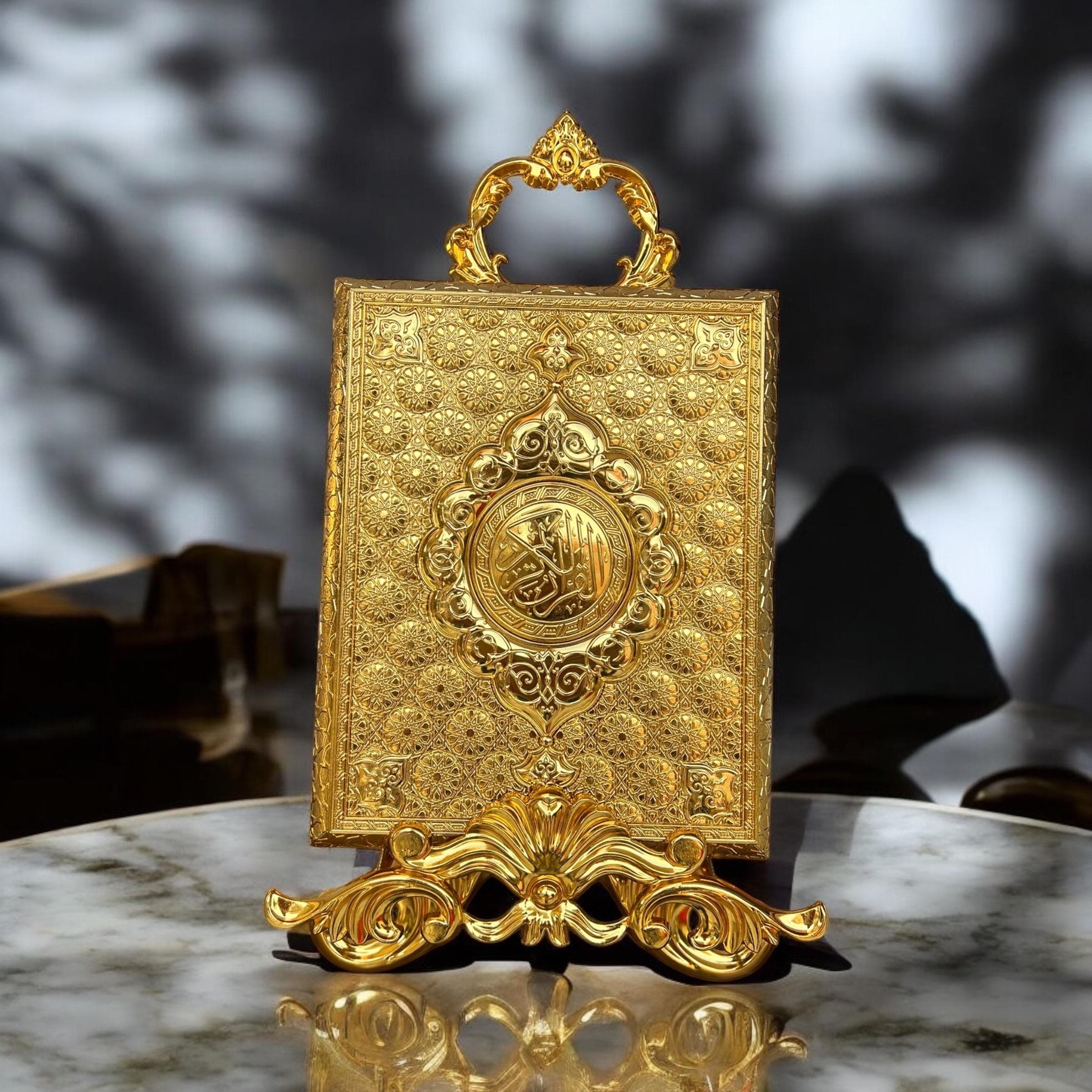 Luxury Gold Quran Box: Islamic Home Decor, Wedding, Eid, Birthday Gifts - image 4
