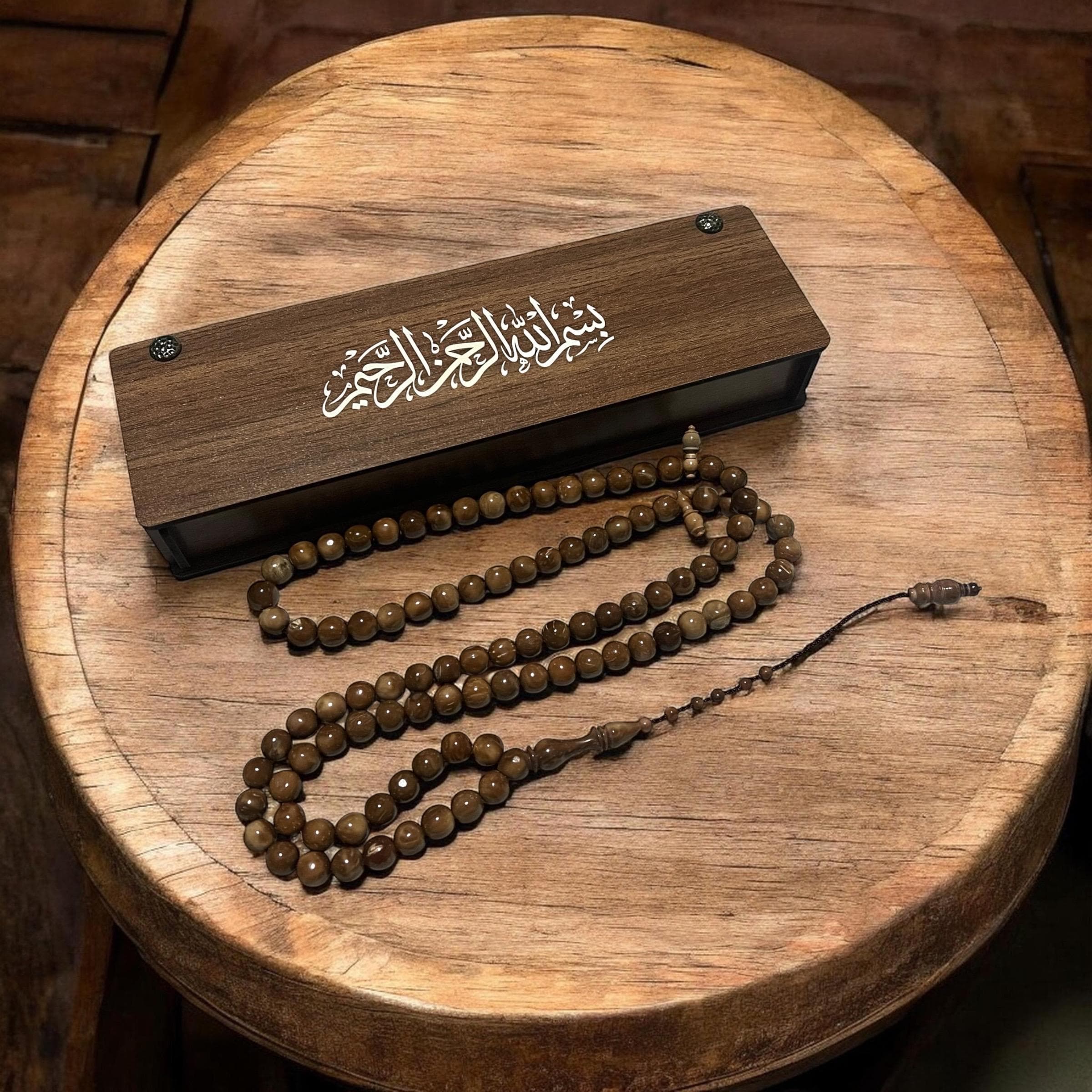 Kuka Wood Tasbih Prayer Beads | 99 Beads Islamic Dhikr Meditation
