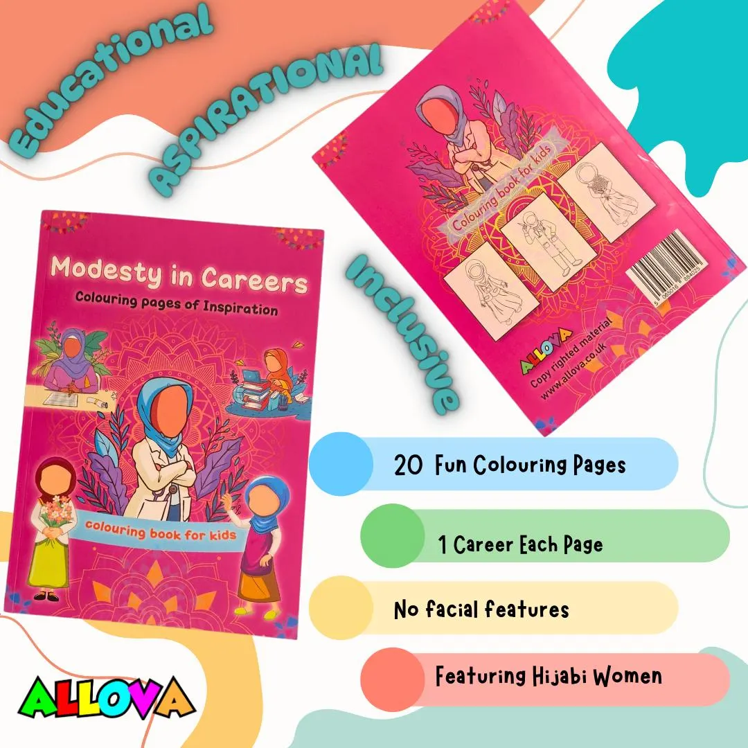 Muslim Doll Playset Bundle: Fashion, Prayer, Doctor, Colouring Book - image 3