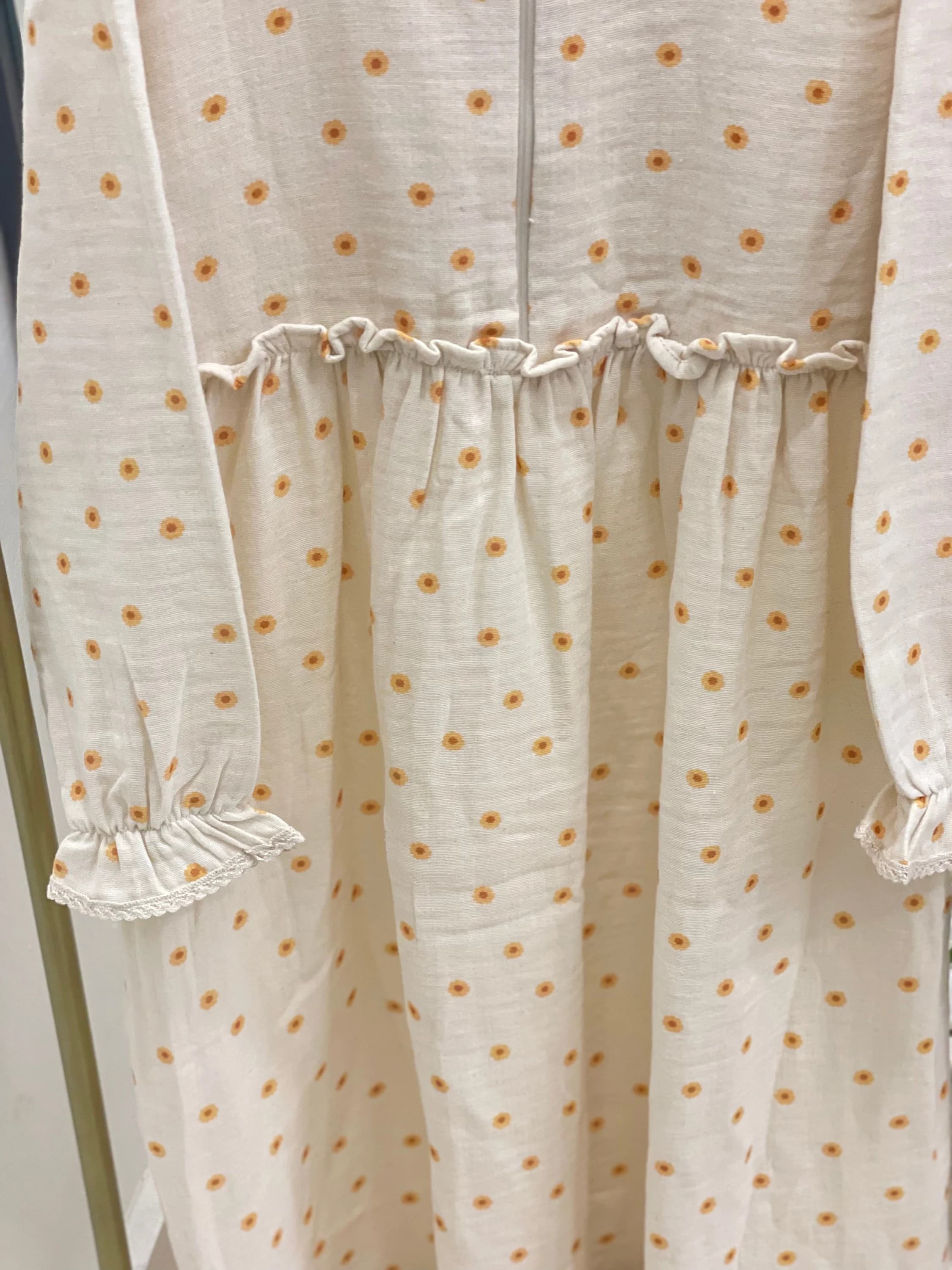 Sunflower Muslin Girl's Dress Full Length-Intermediate Size Options From 4-5 Years to 12-13 Years - image 5