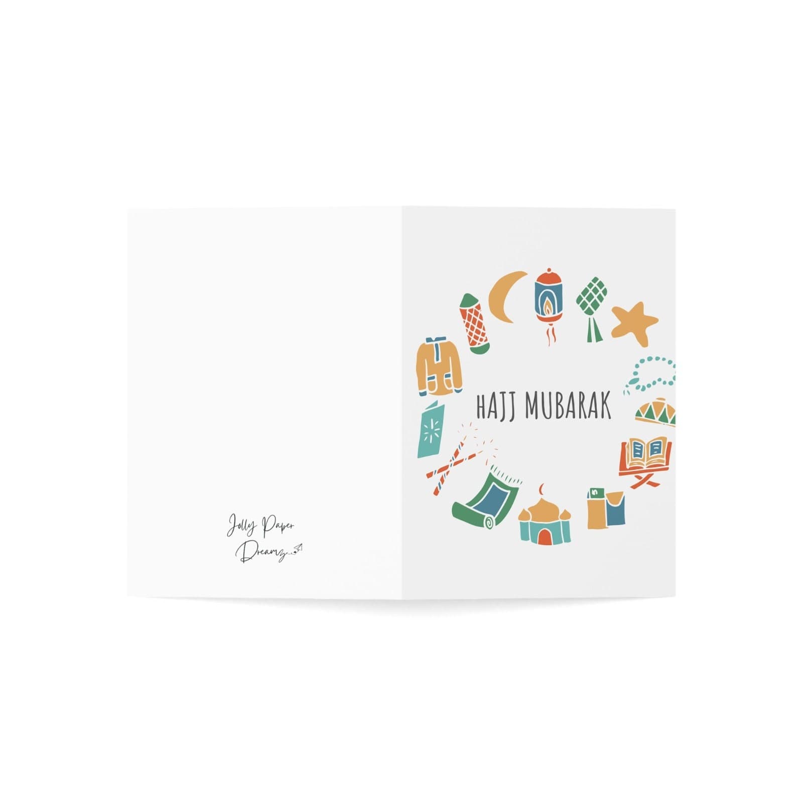 Hajj Mubarak Card: Muslim Holiday Greeting Card - image 4