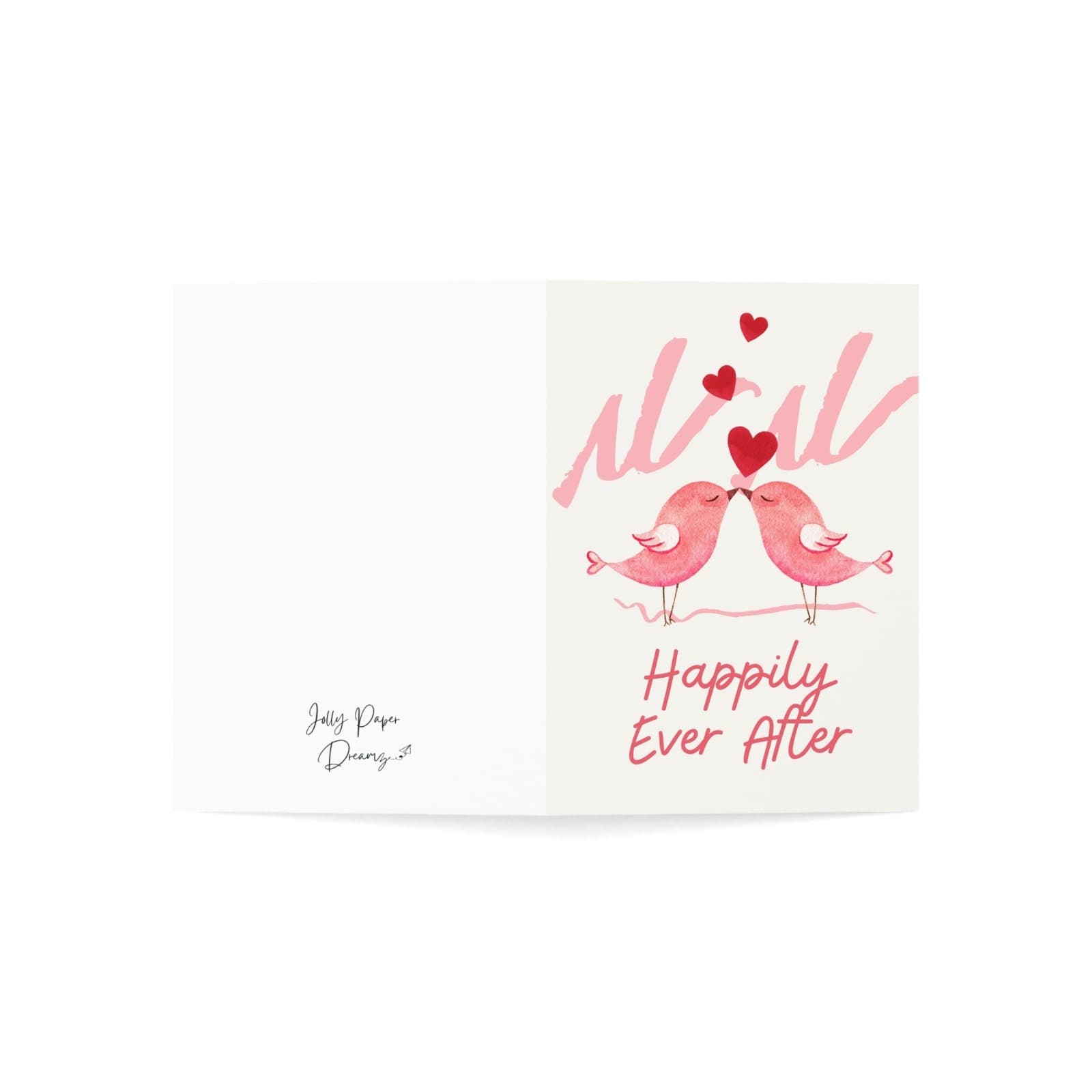 Love Birds Wedding Card, Happily Ever After Greeting Card - image 4
