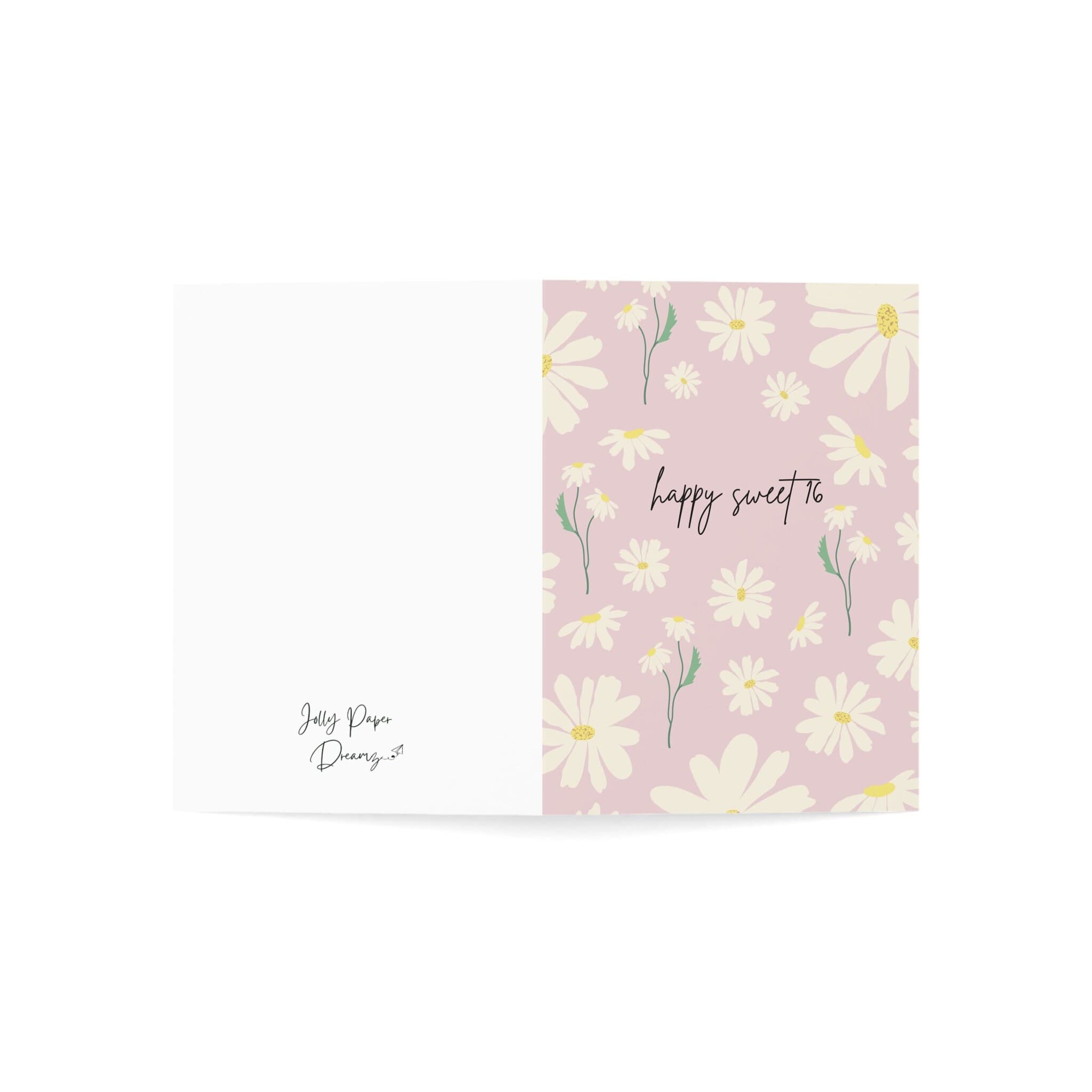 Floral Sweet 16 Card, Happy 16th Birthday - image 4