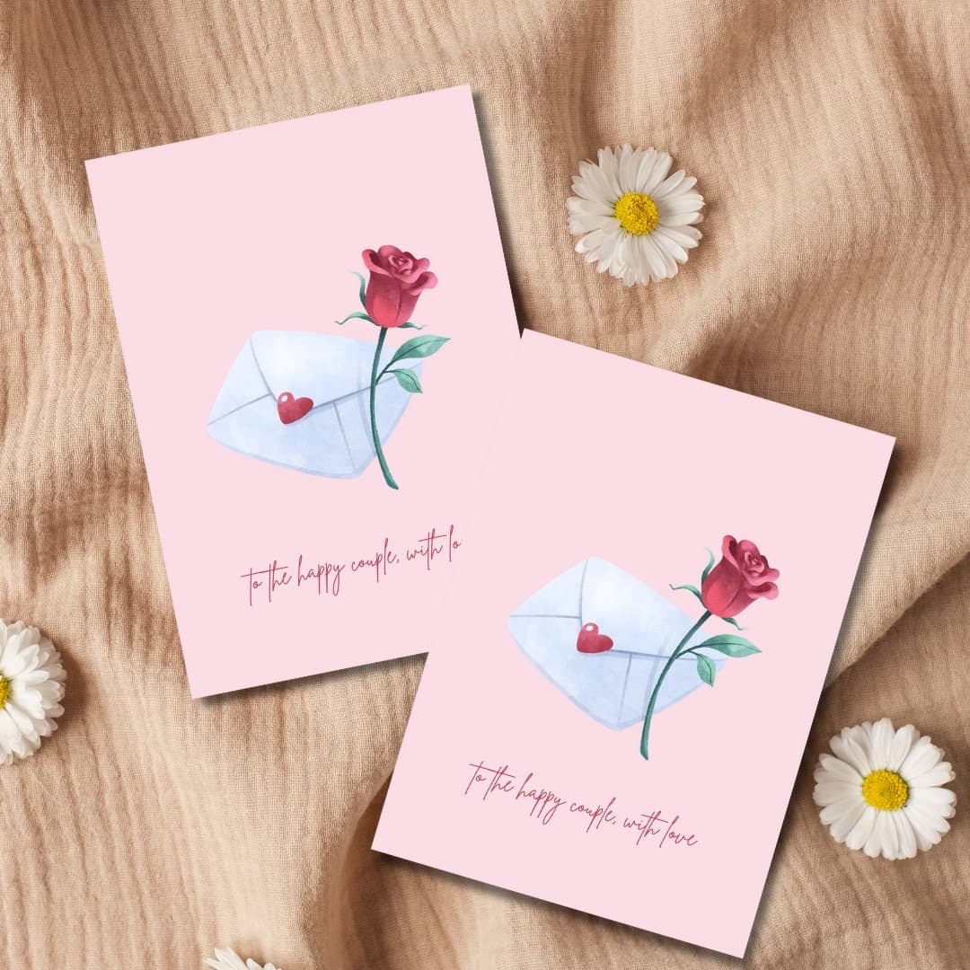 Wedding Card Set, Congratulations Card Pack of Six - image 3