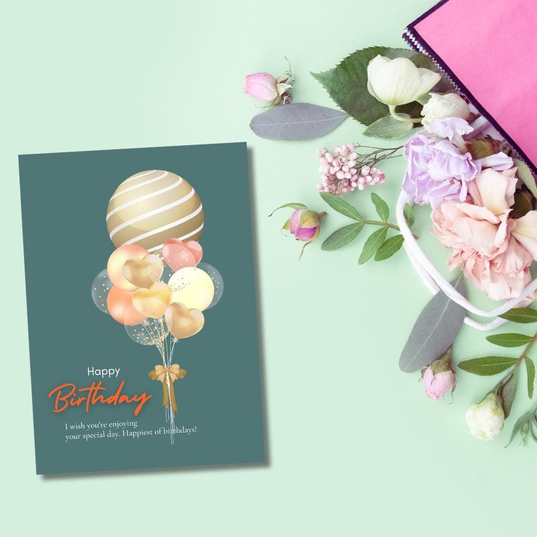 Balloons Birthday Card: Special Day Wishes (4.25x6.25)