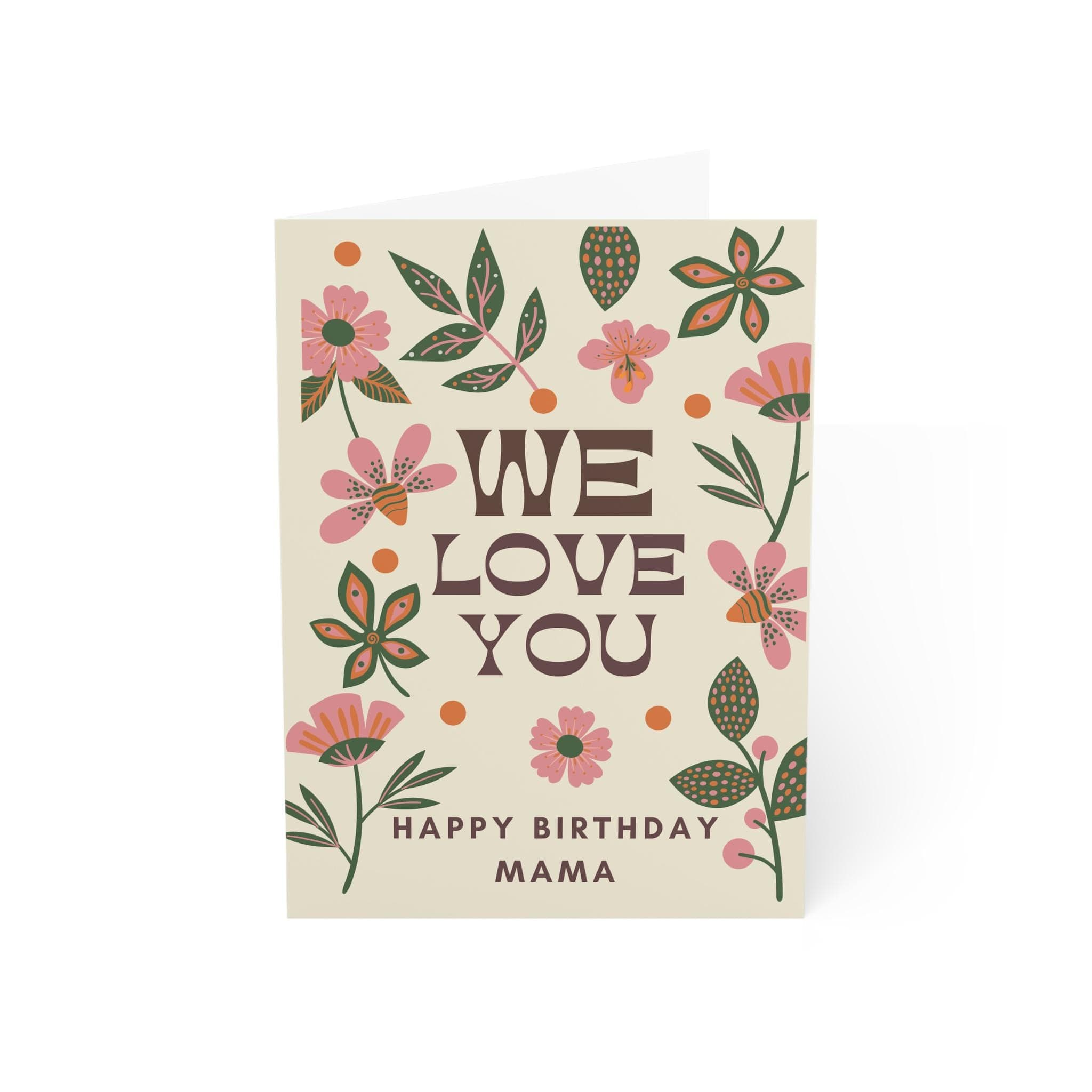 Floral Birthday Card for Mom, Personalized Text Inside - image 4