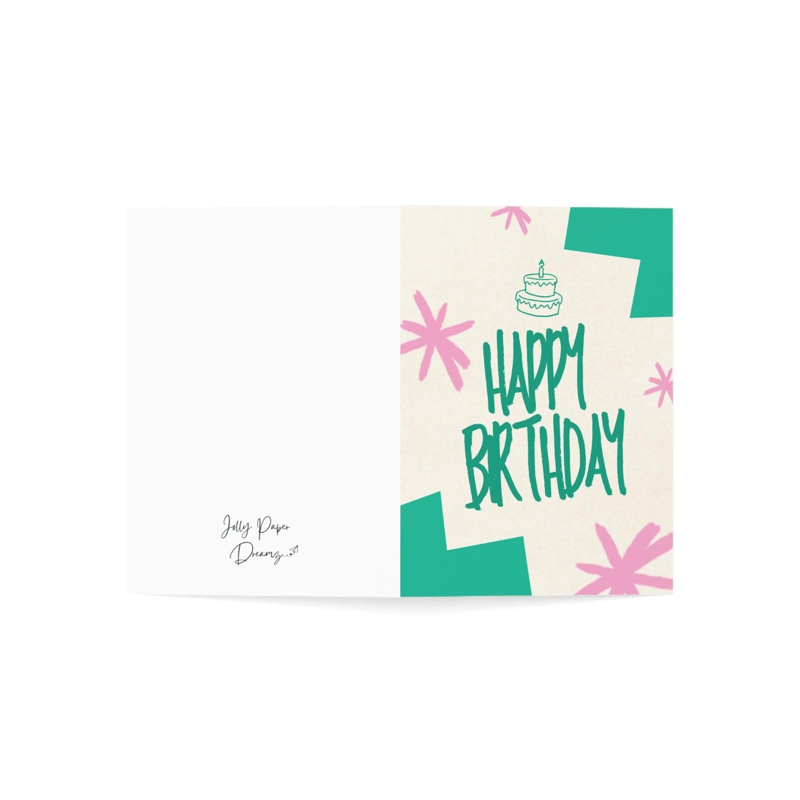 Happy Birthday Card: Blank Inside, 110lb Card Stock - image 4