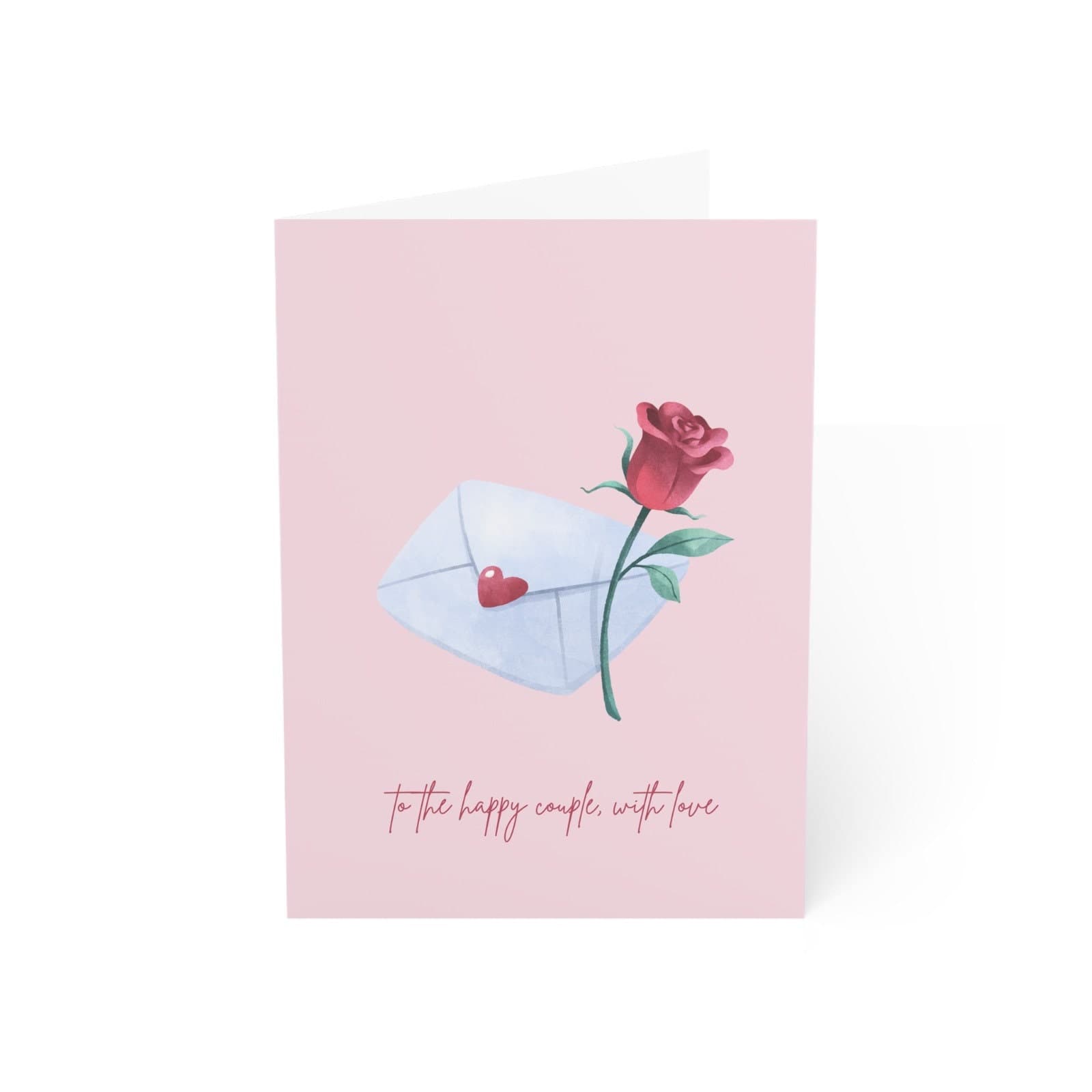 Rose Wedding Greeting Card, Happy Couple Gift - image 4