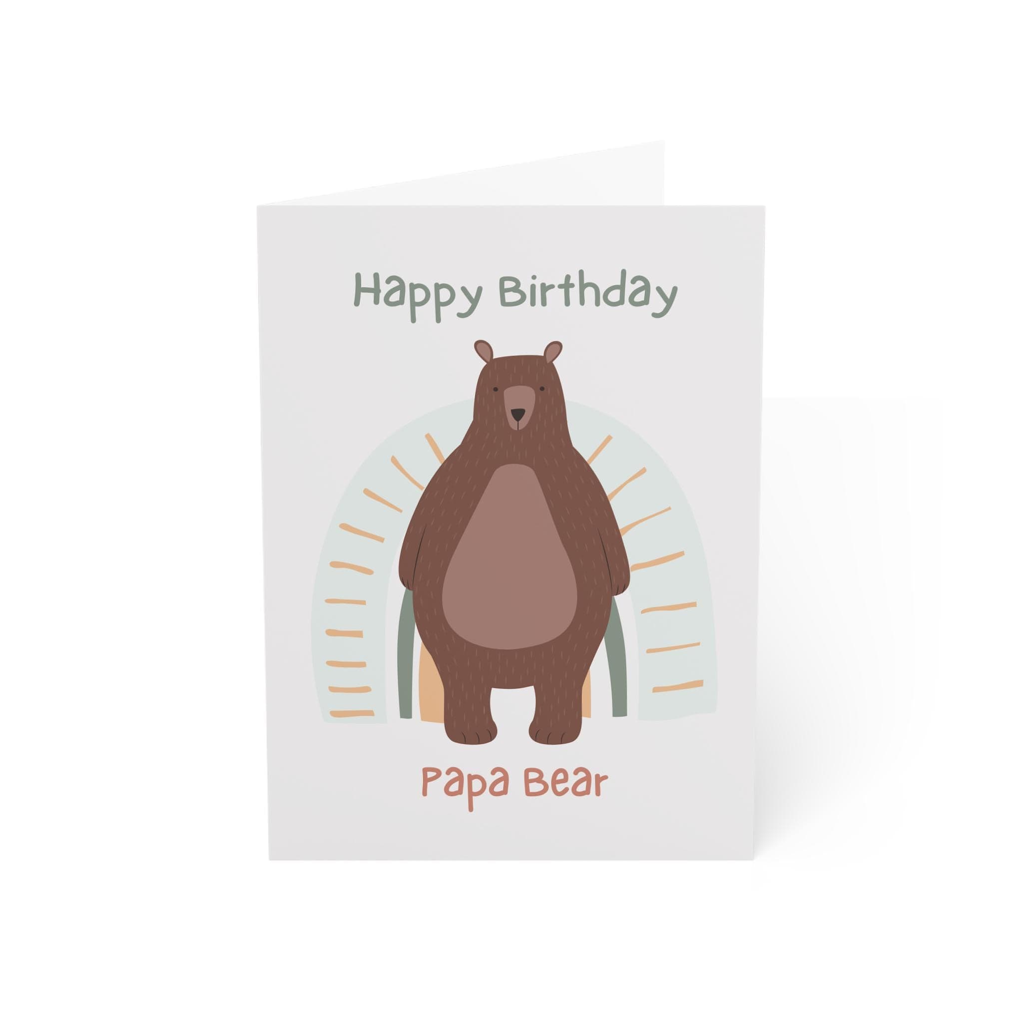 Papa Bear Birthday Card, Dad Card from Daughter - image 4