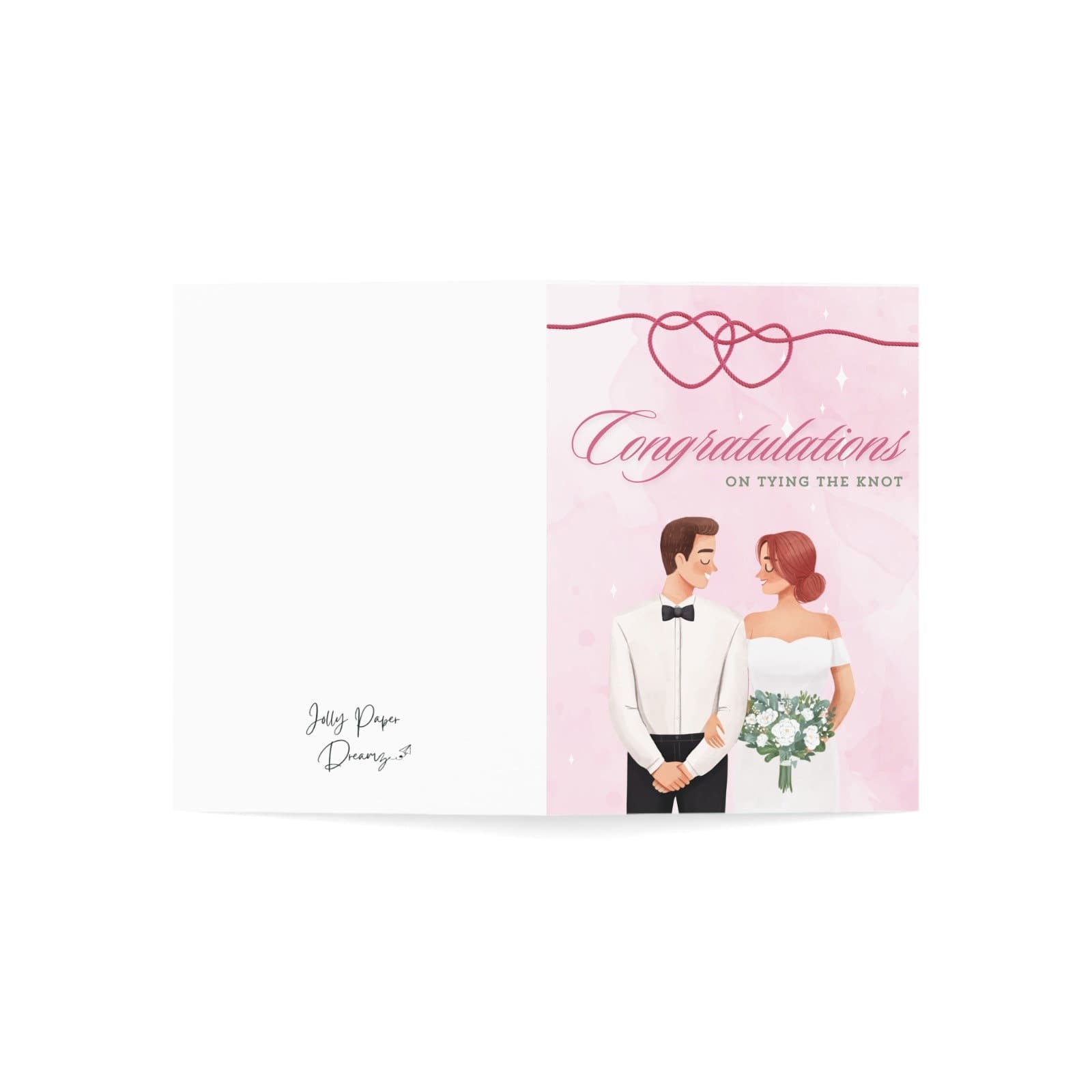 Tying the Knot Wedding Card, Congrats Card - image 4