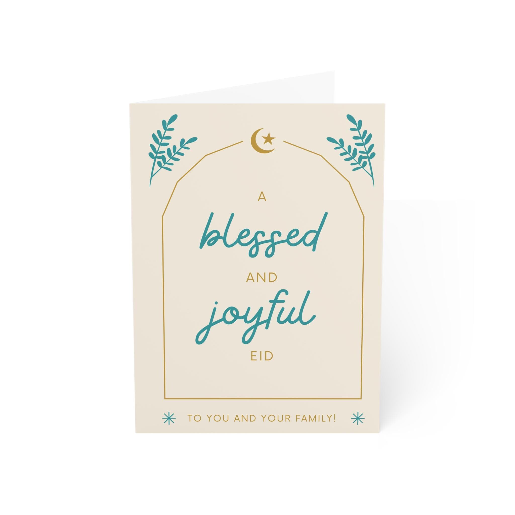 Eid Mubarak Greeting Card, Islamic Holiday Card, Islamic Greeting Card, Bless Eid, Joyful Eid  Greeting Card - image 3