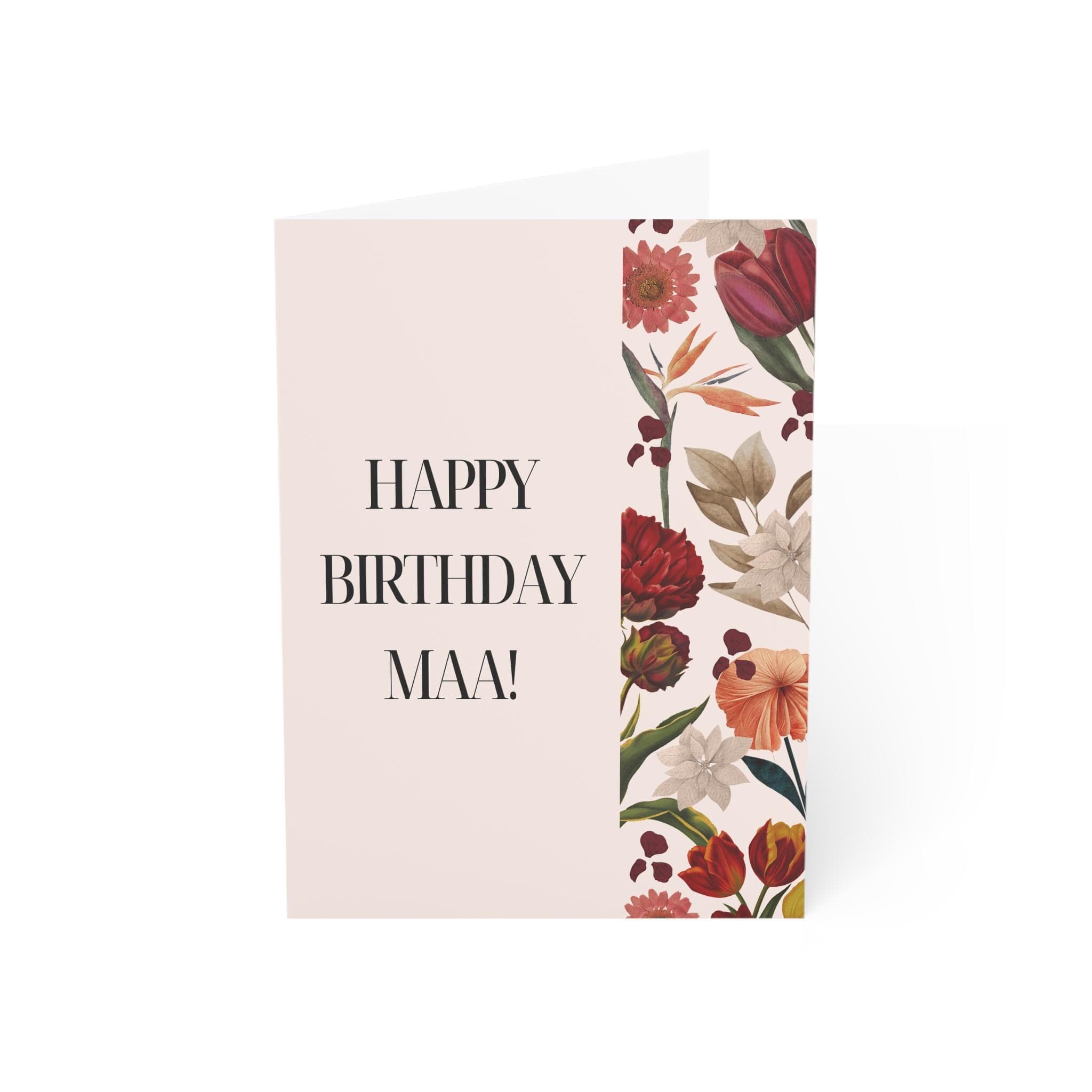 Floral Mom Birthday Card, Personalized Greeting - image 4