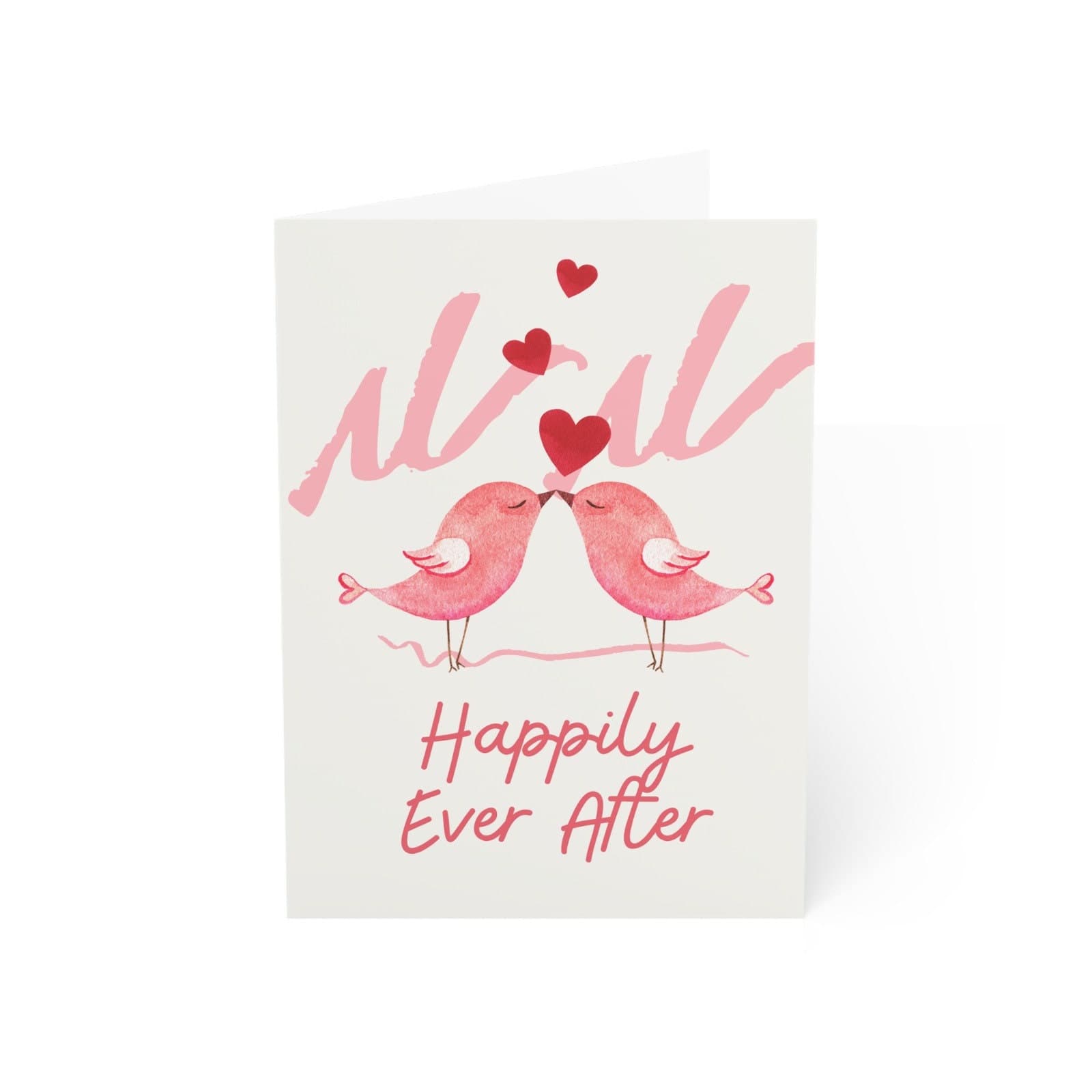 Love Birds Wedding Card, Happily Ever After Greeting Card - image 3