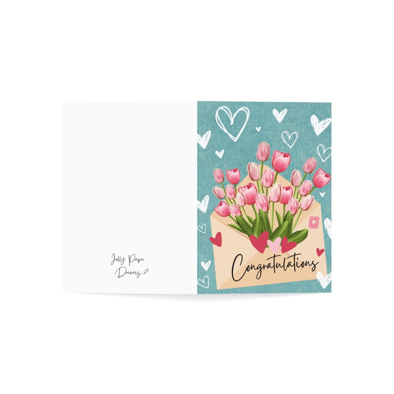 Graduation/Congratulations Greeting Card, New Home, New Job, Wedding, Floral congratulations, Floral Graduation, Promotion. - image 3