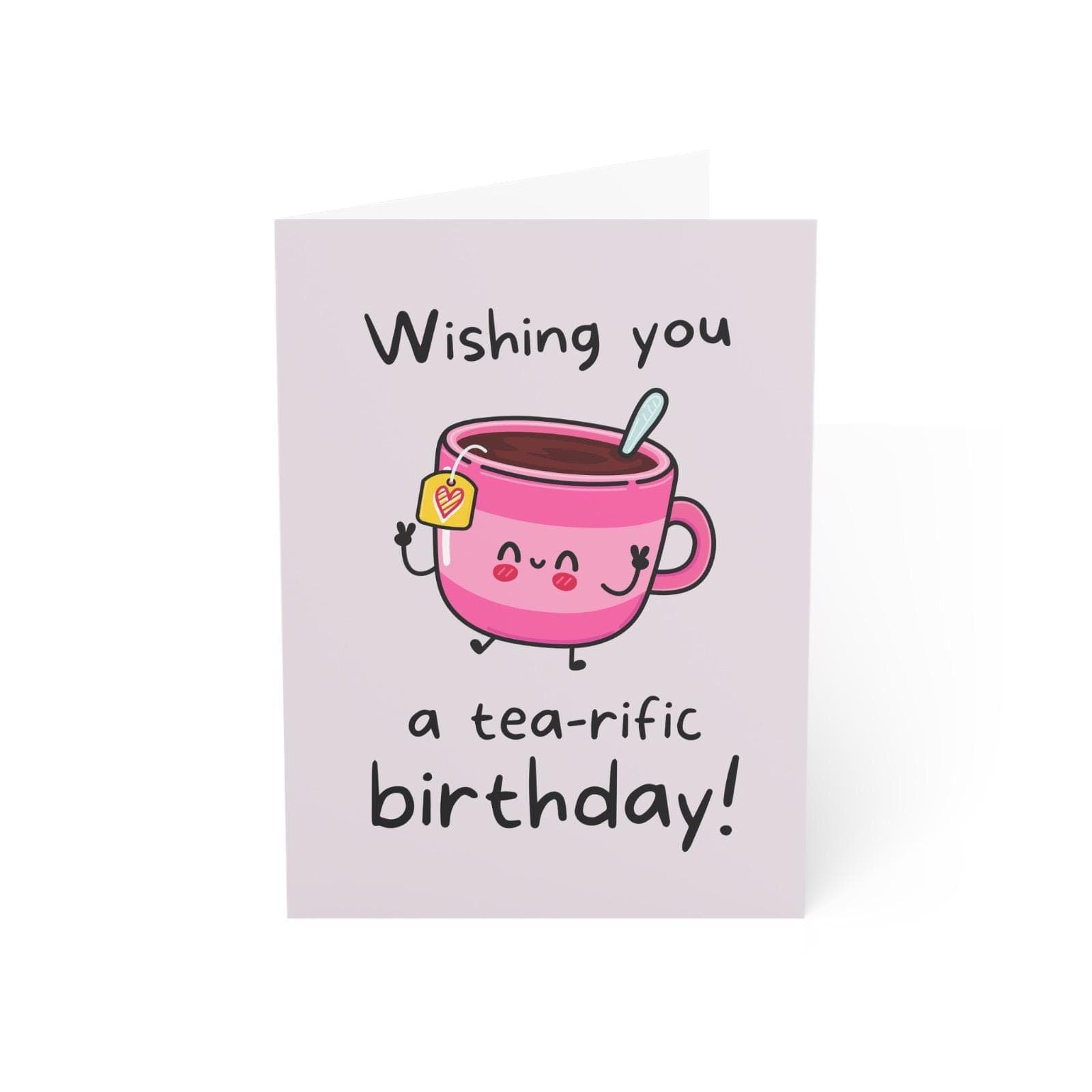 Funny Tea Birthday Card, Pun Greeting Card - image 3