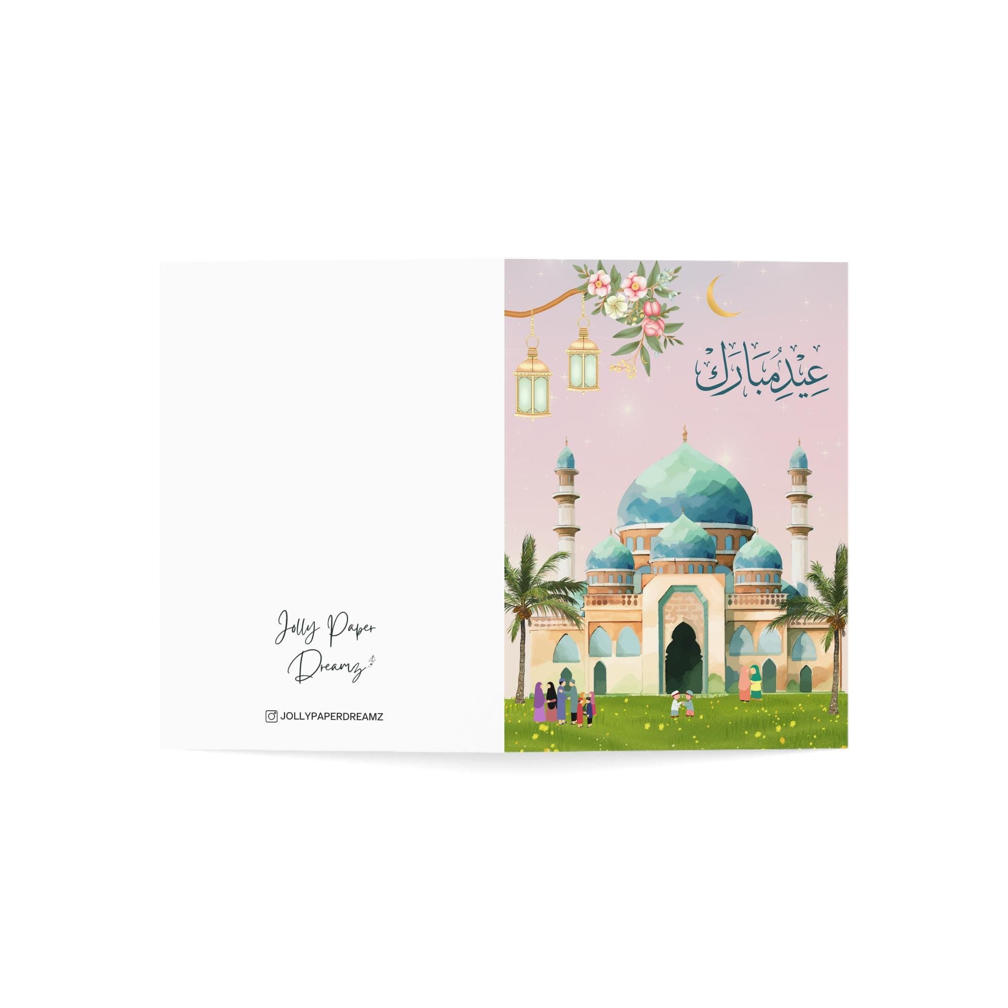 Eid Mubarak Greeting Card, Islamic Holiday Card, Islamic Greeting Card, Eid ul Fitr Greeting Card - image 3