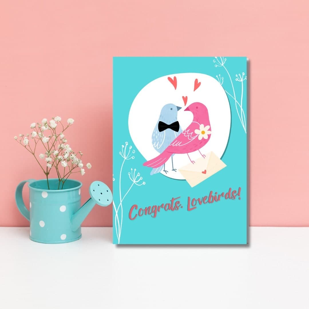 Wedding Card Set, Congratulations Card Pack of Six - image 4