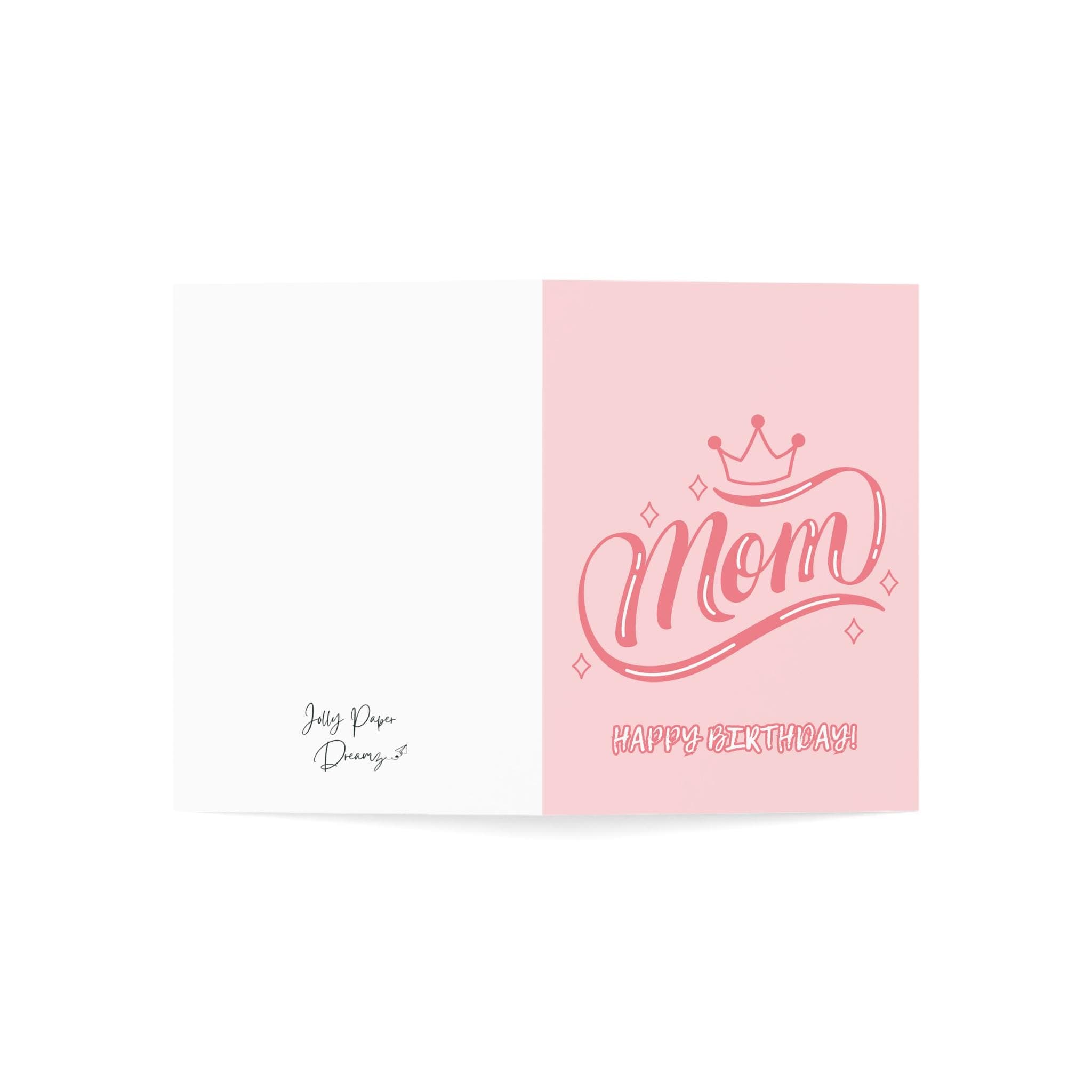 Pink Birthday Card for Mom, Personalized Greeting - image 4