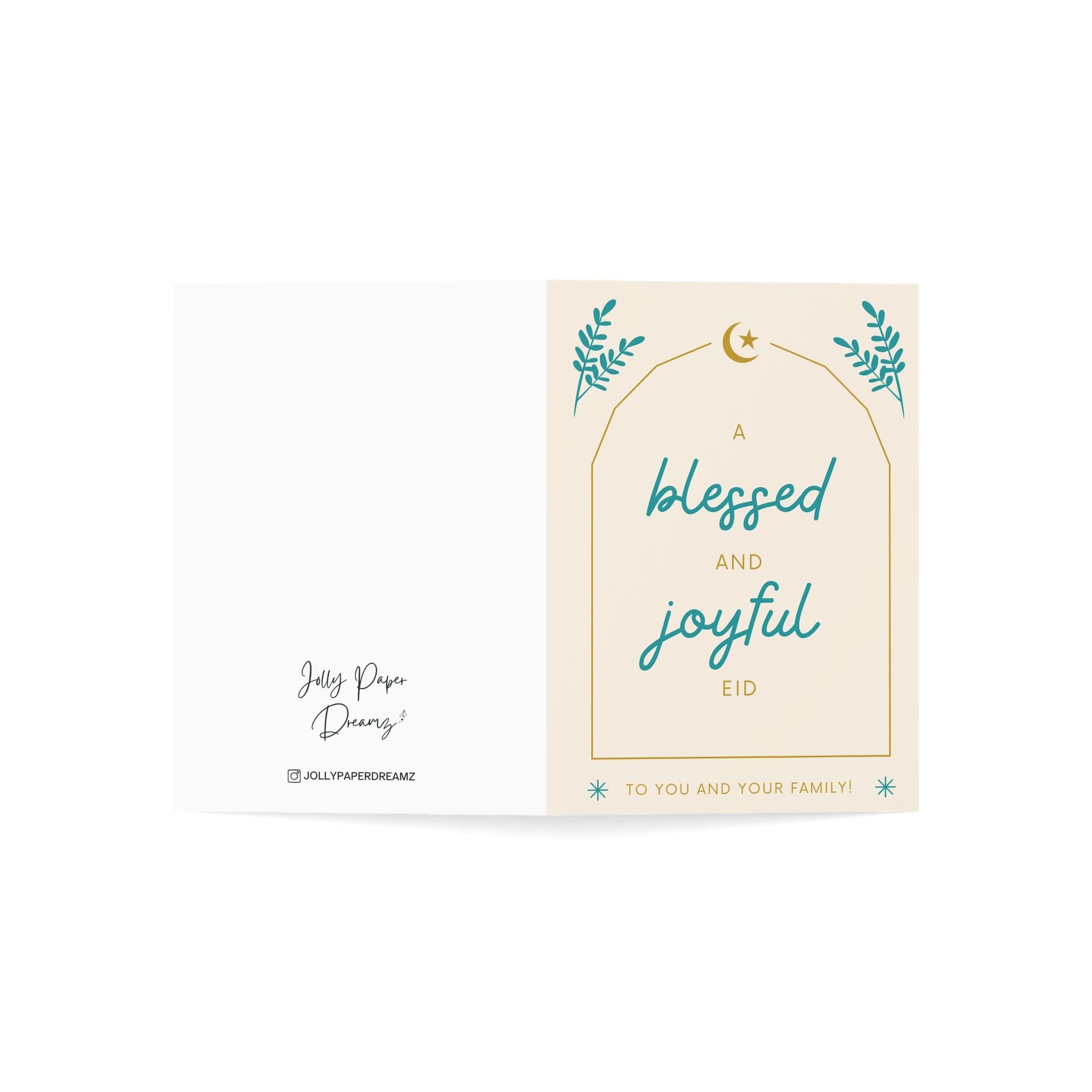 Eid Mubarak Greeting Card, Islamic Holiday Card, Islamic Greeting Card, Bless Eid, Joyful Eid  Greeting Card - image 4