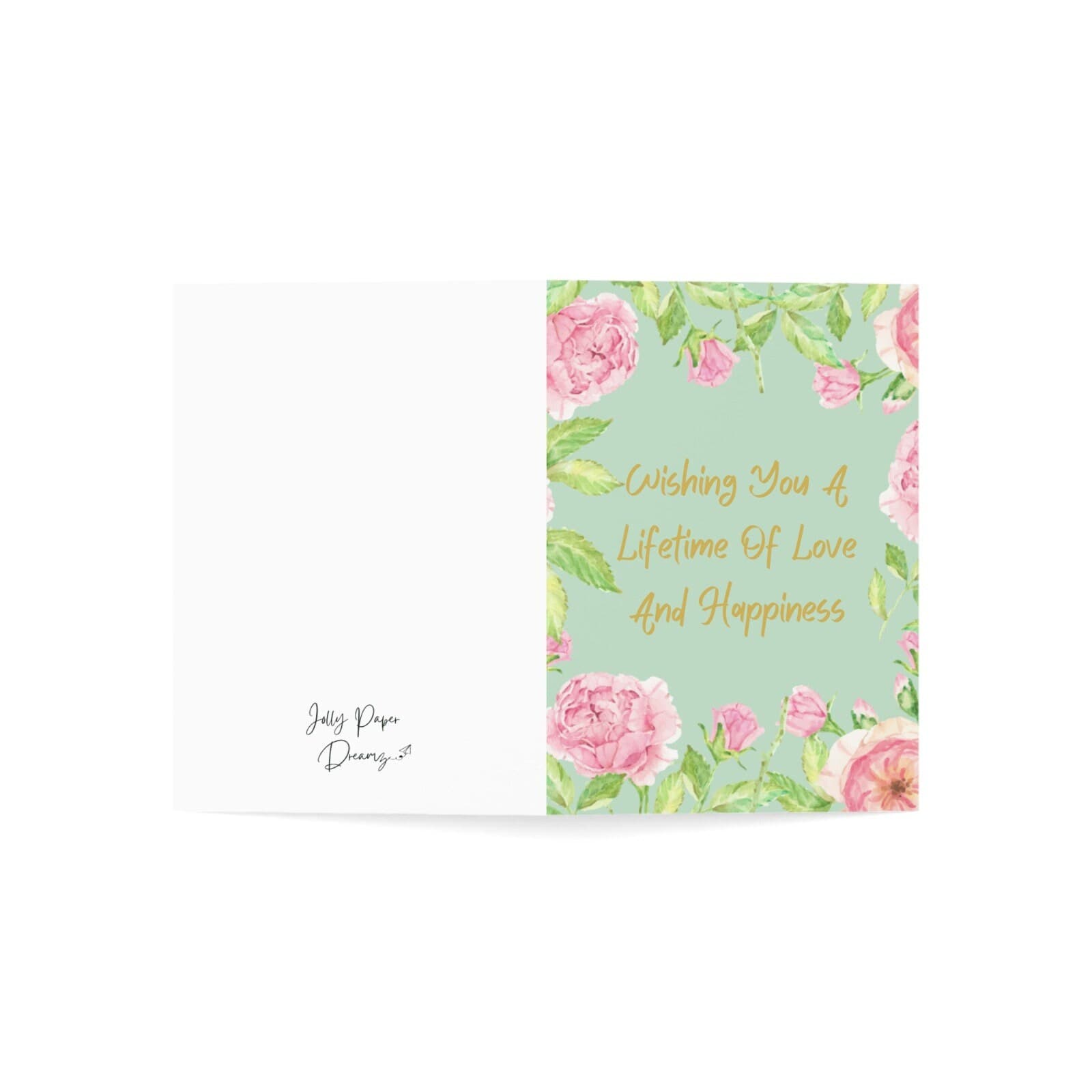 Floral Wedding Greeting Card, Lifetime of Love - image 4