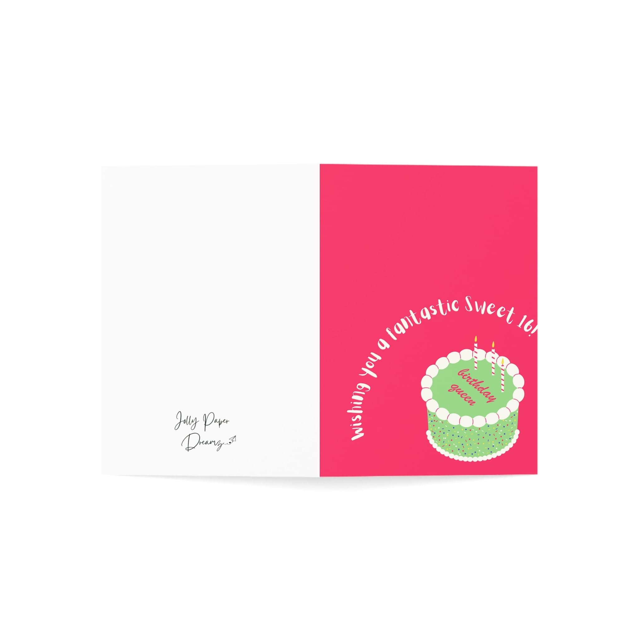 Sweet 16 Birthday Cake Card - image 4