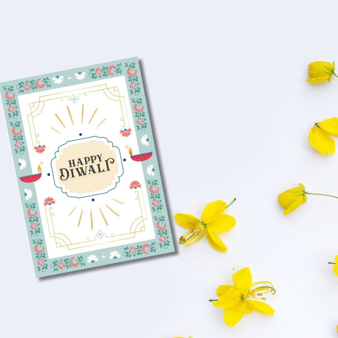 Happy Diwali Card, Hindu Festival Greetings