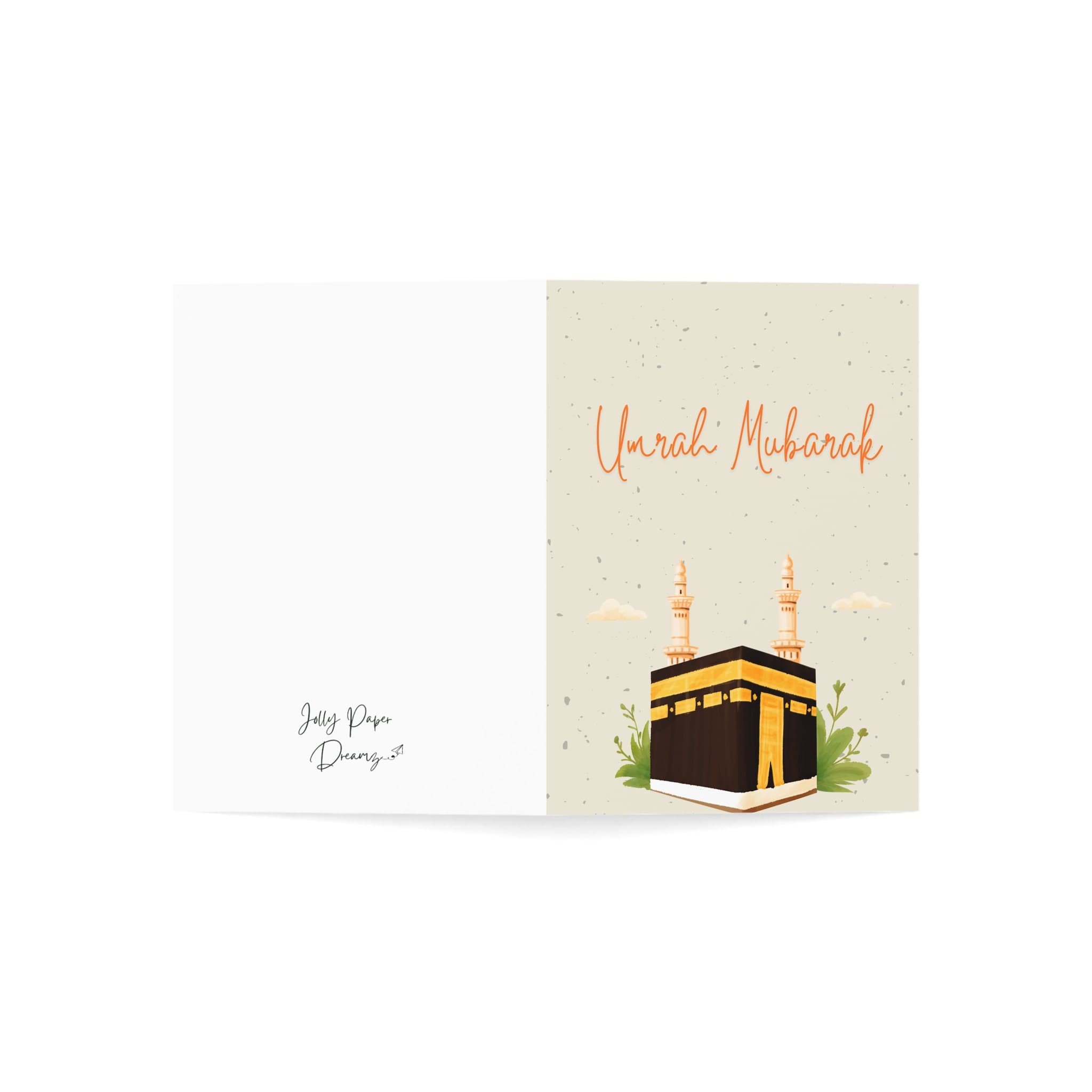 Umrah Mubarak Card, Muslim Holiday Card, Kabah Design - image 4