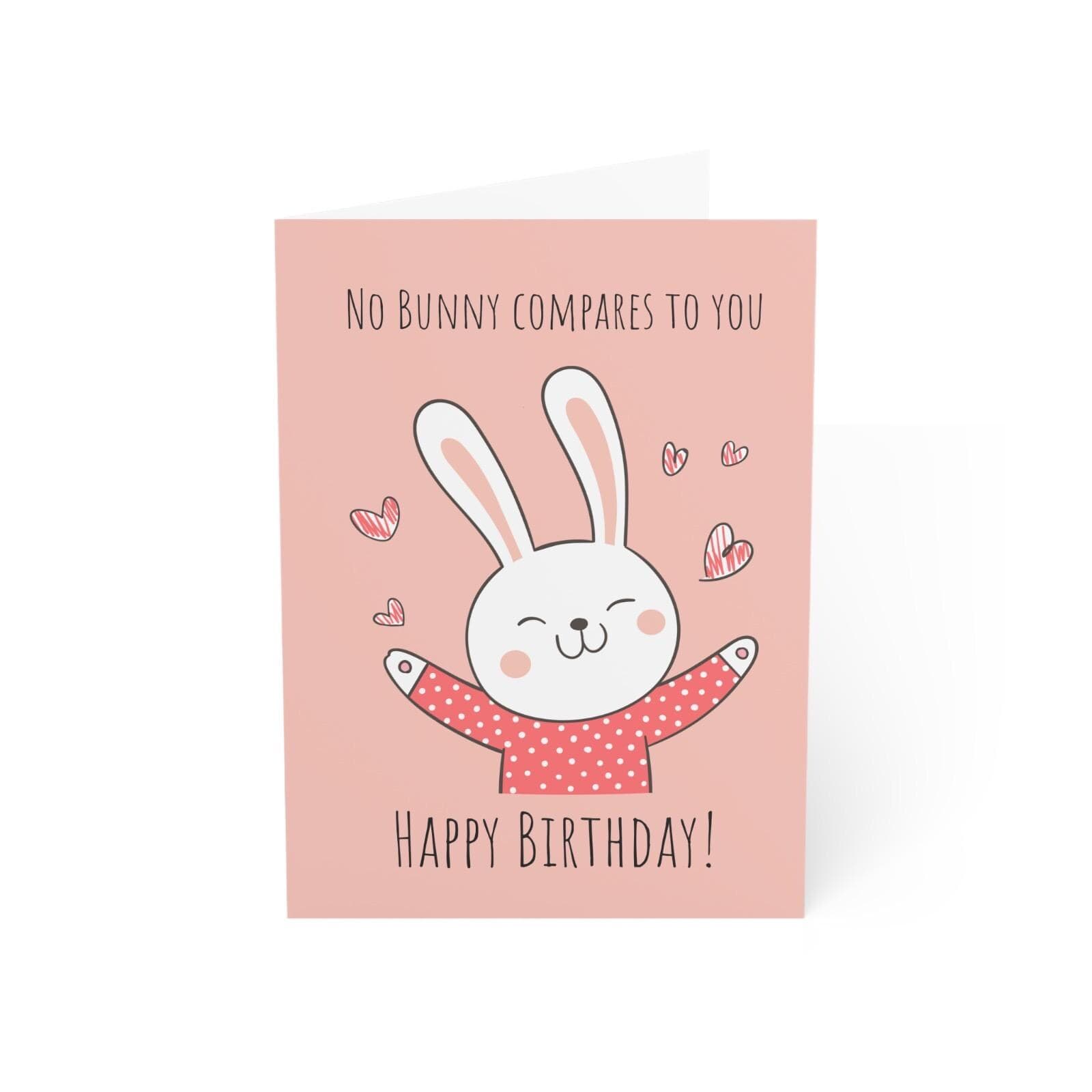 Funny Bunny Birthday Card, Rabbit Pun Design - image 4