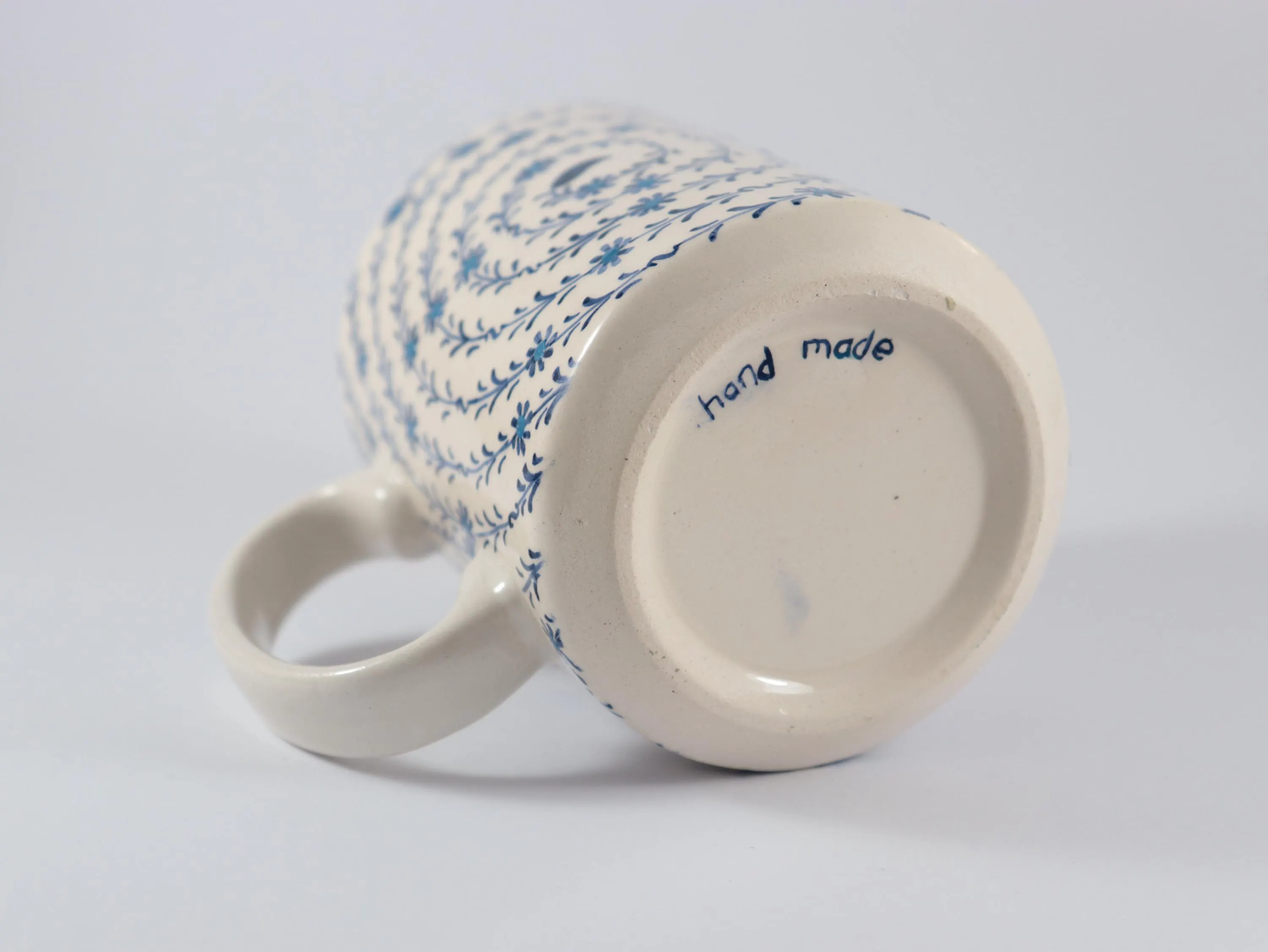 Hand Painted Blue Halic Motif Ceramic Coffee Mug, Istanbul Golden Horn Pattern Coffee Cup, Unique Gift Ceramic Art, 10 oz Coffee Mug - image 4