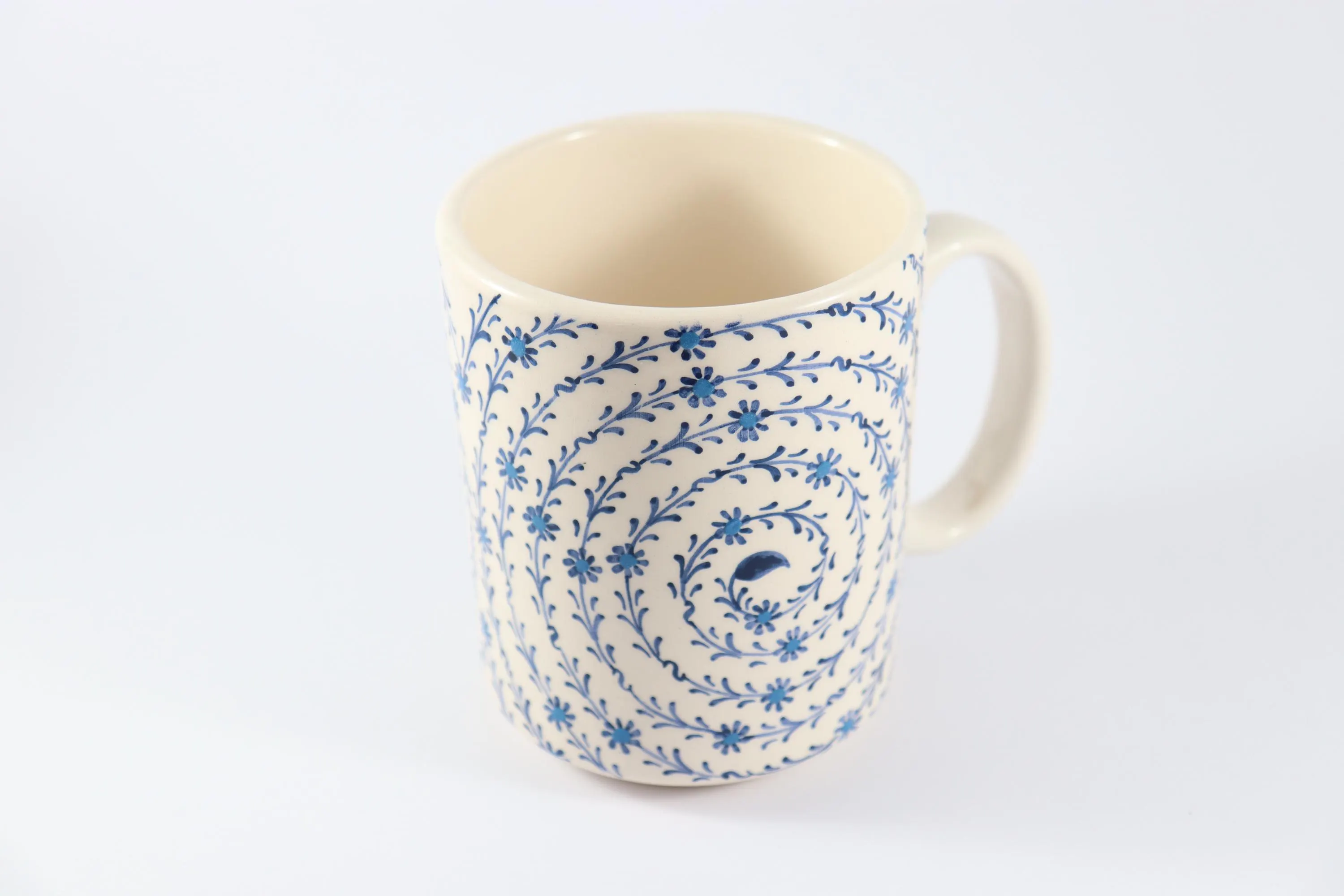 Hand Painted Blue Halic Motif Ceramic Coffee Mug, Istanbul Golden Horn Pattern Coffee Cup, Unique Gift Ceramic Art, 10 oz Coffee Mug - image 3