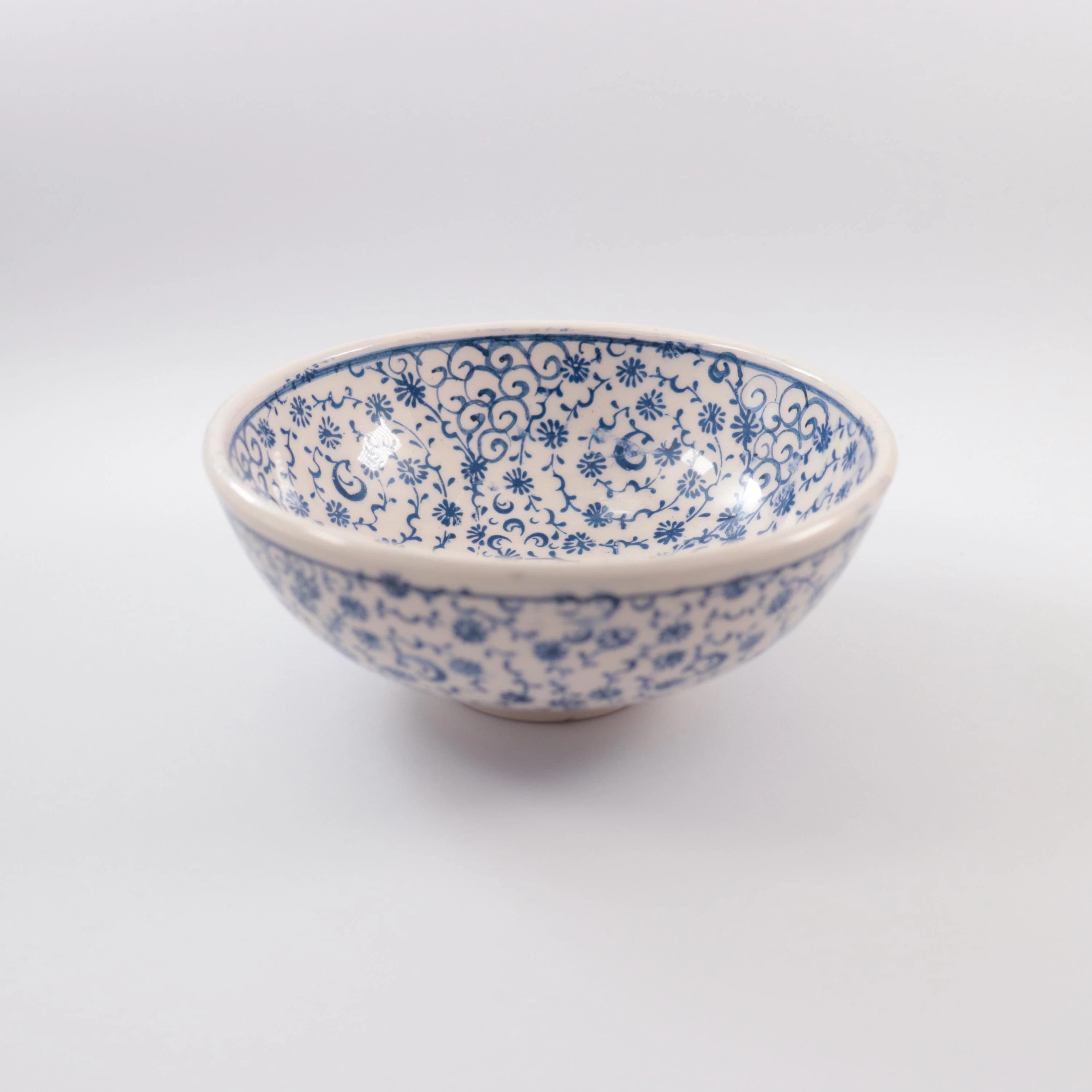 Handmade Turkish Halic Pattern Ceramic Bowl, Bosphorus Golden Horn Motif Serving Bowl, Snack Pot, Decorative Salad Bowl, Ceramic Art - image 3