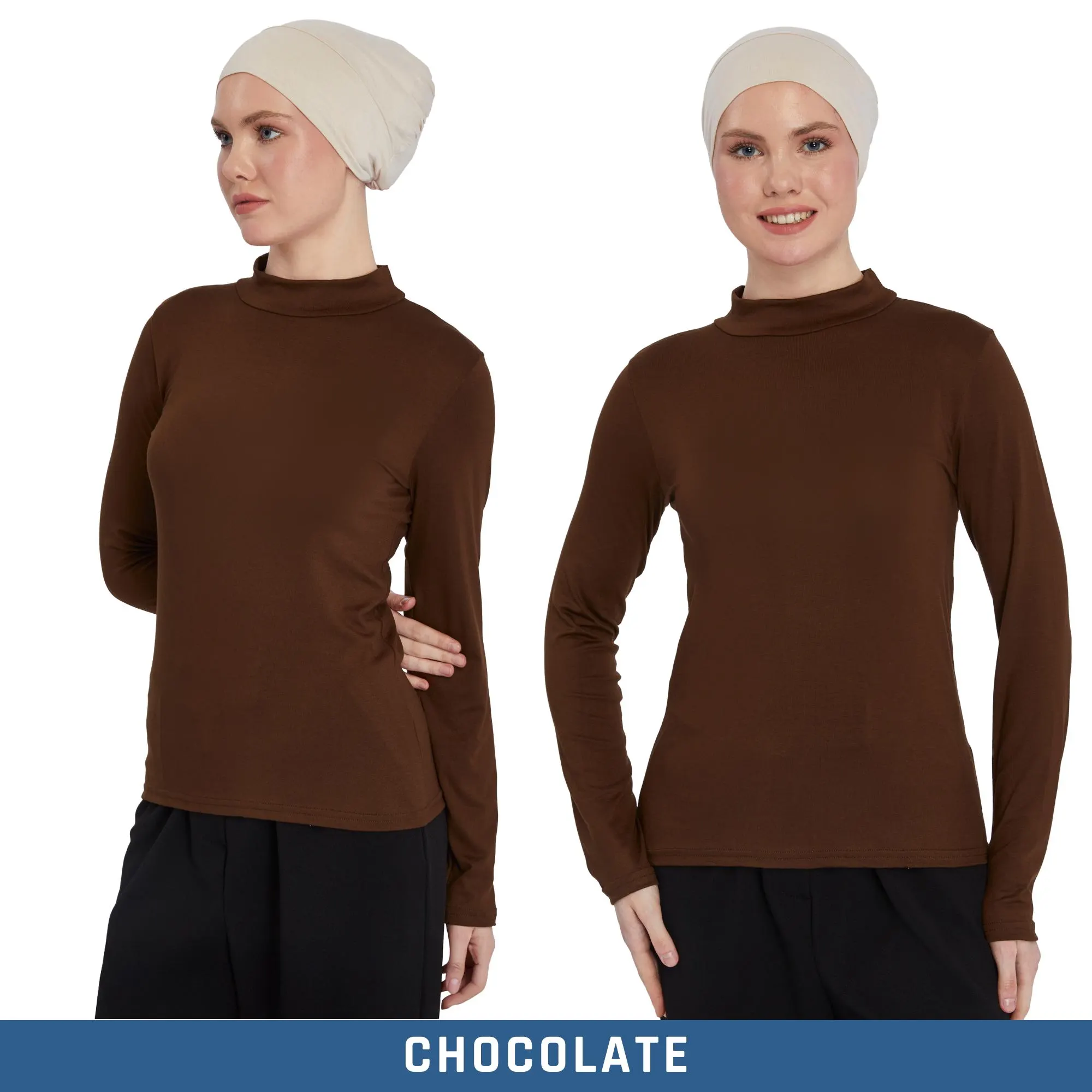 Cotton Turtleneck Sweater: Long Sleeve Modest Top - image 4