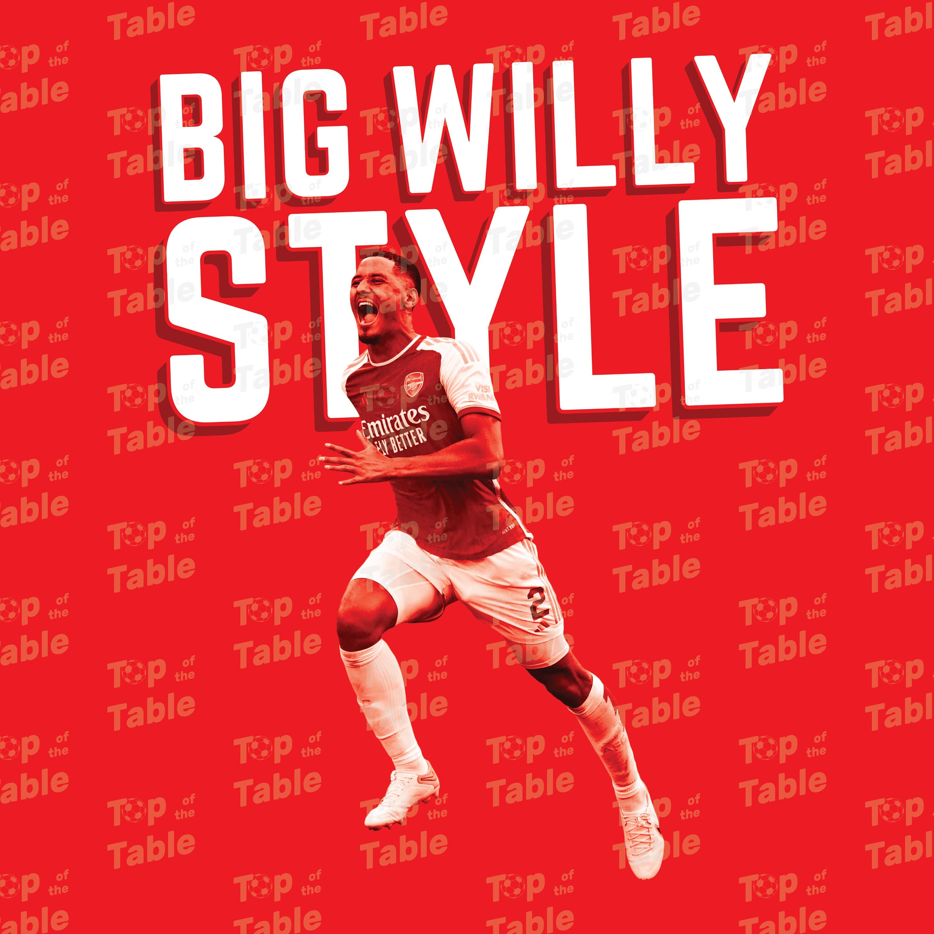 William Saliba | Big Willy Style | Arsenal FC Tee - image 3