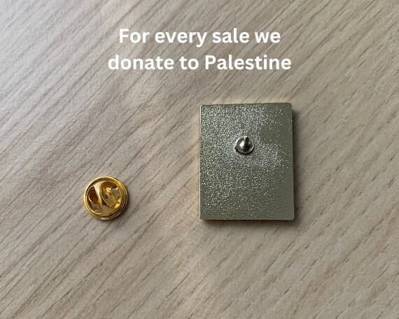 Palestine flag pin badge Palestine fundraiser Gaza badge Palestine enamel lapel pin badge Gaza fundraiser - image 3