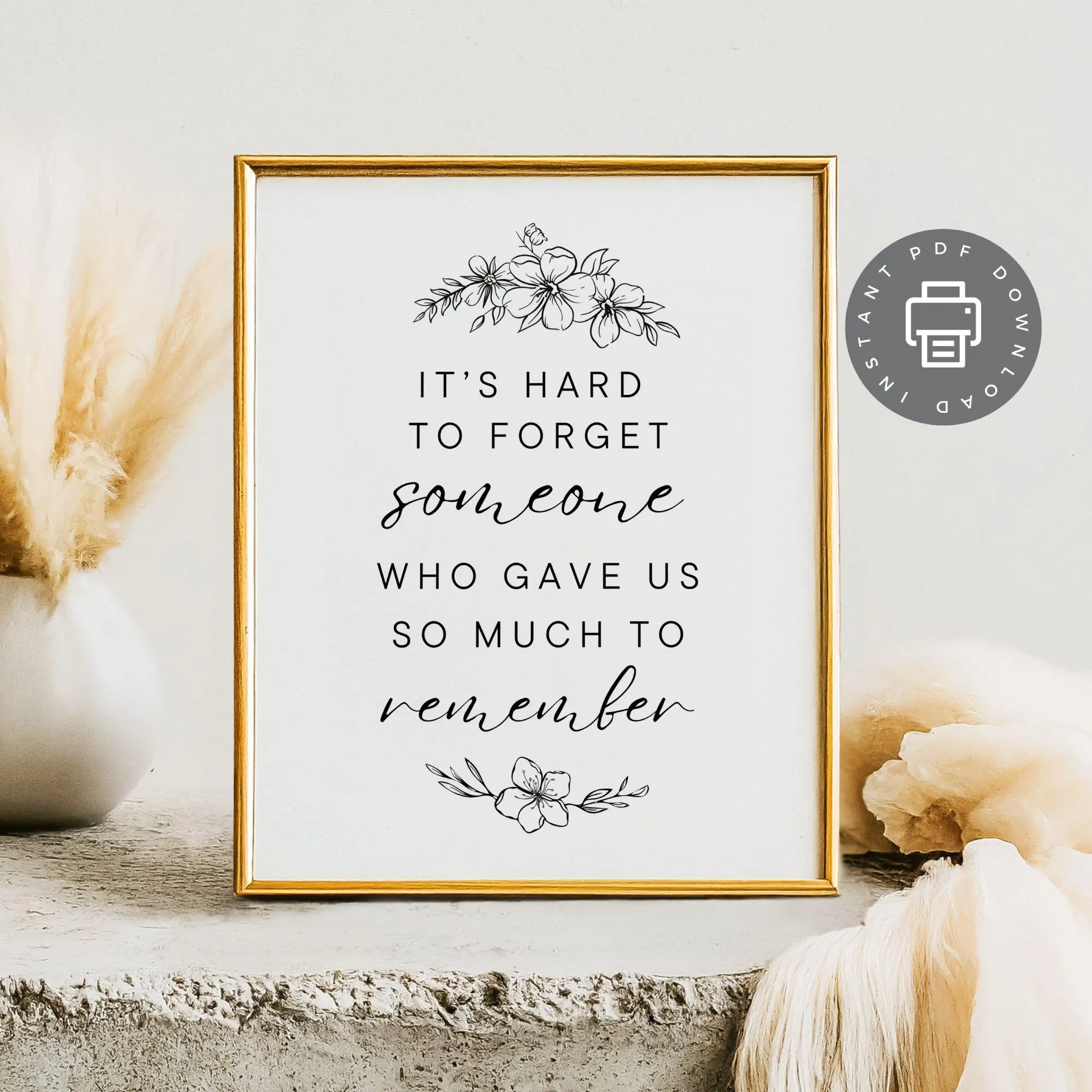 a picture frame with a quote on it