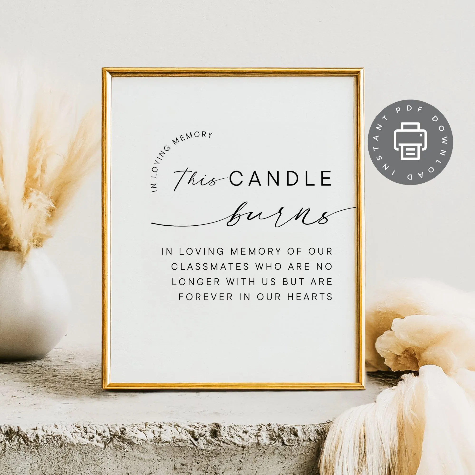 In Loving Memory
rest in peace pdf
memory table sign
Memorial Table Sign
Forever In Our Heart
loving memory sign
memorial poster
classmates memorial
high school reunion
printable sign
class reunion memory
college reunion
HS reunion decor