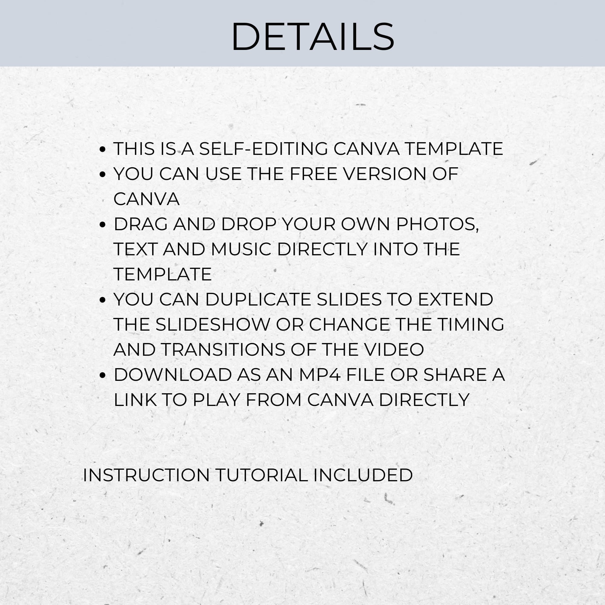 Funeral Slideshow Template, Celebration of Life PowerPoint Slide Deck, Minimalist Memorial Video, Classic Tribute Photo Template Man ID19 - image 5