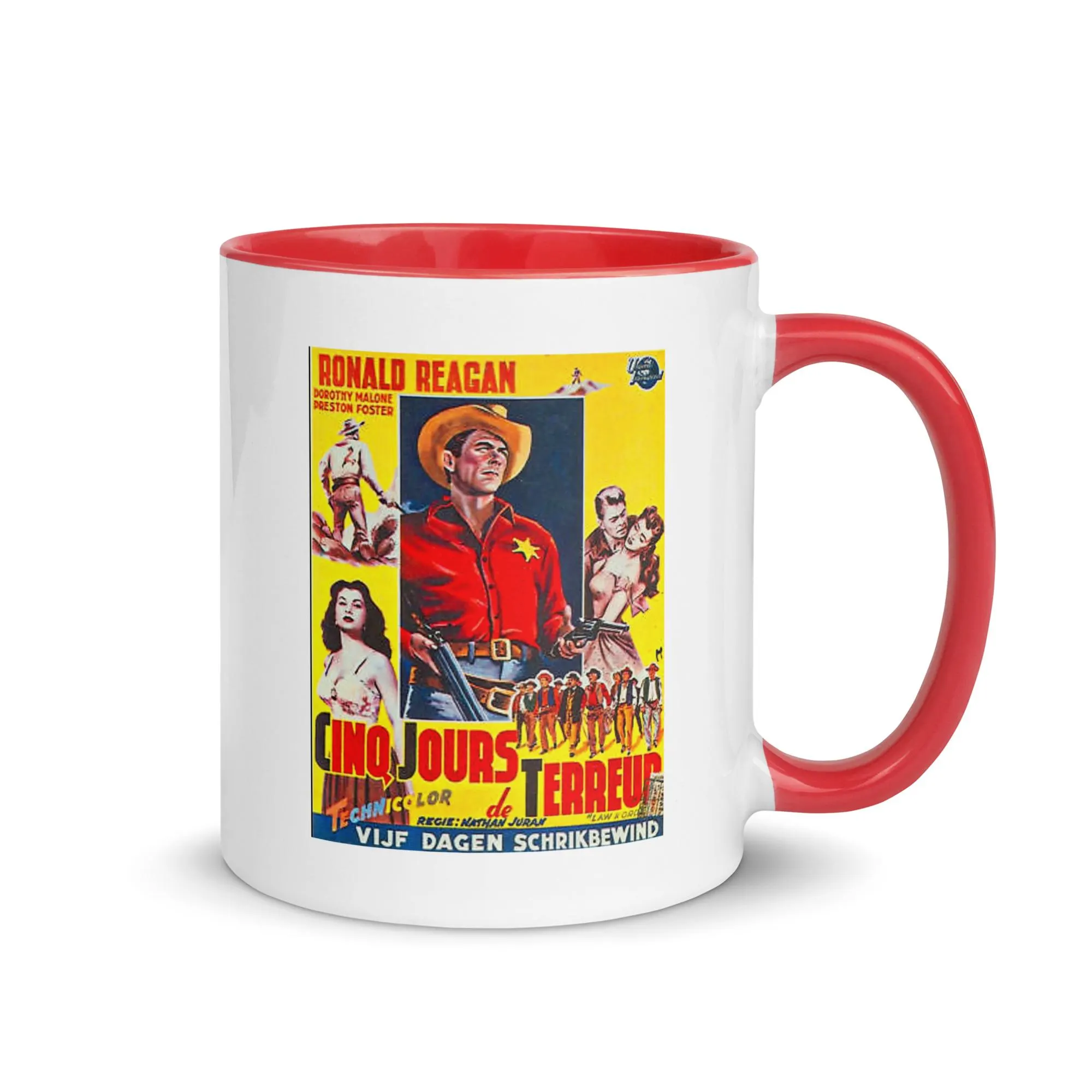 Ronald Reagan mug #7 / Cinq Jours Terreur (various color choices)