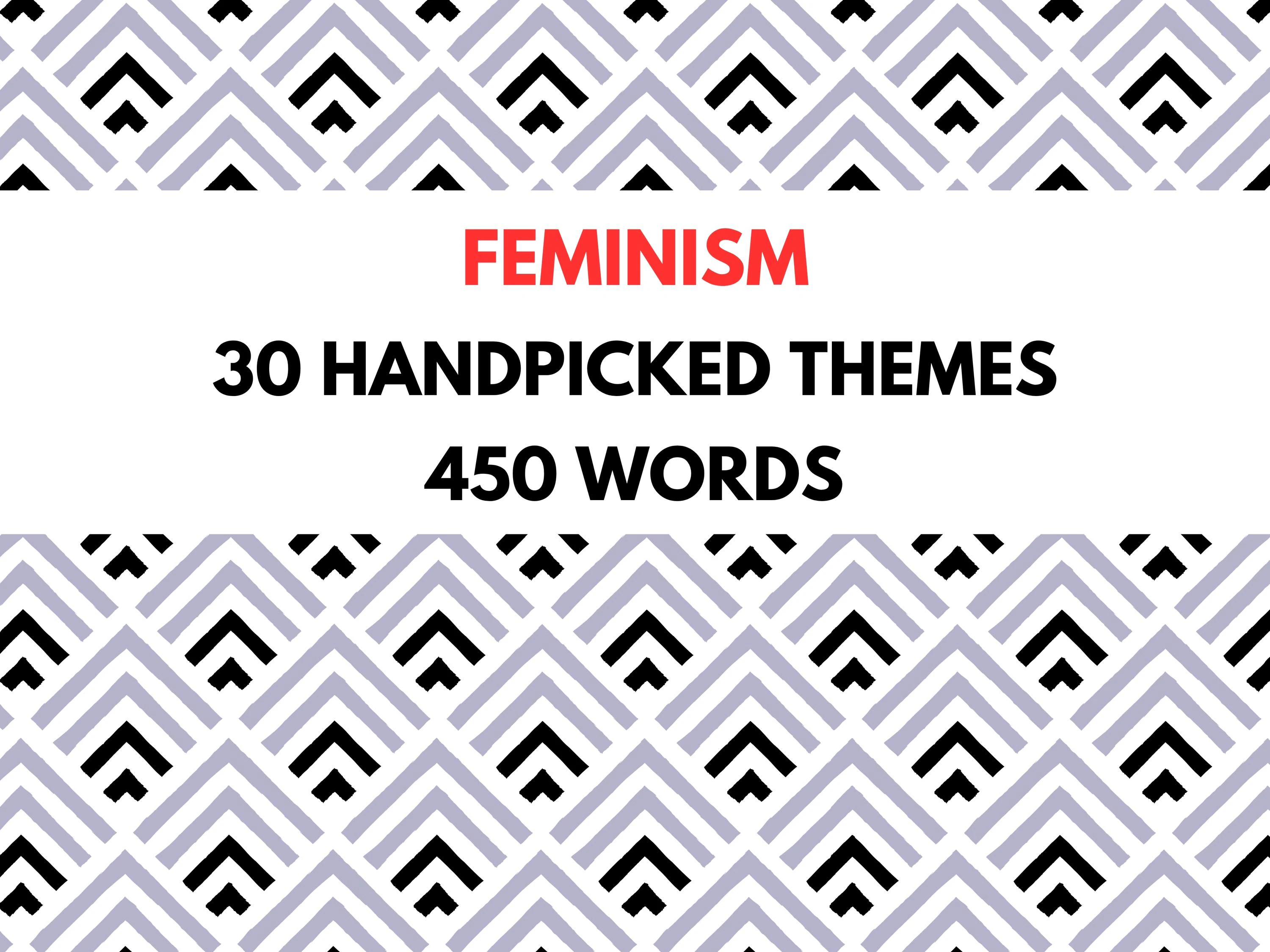 Feminism Word Search Puzzle Book | 30 Themes, Empowerment (Digital Download)