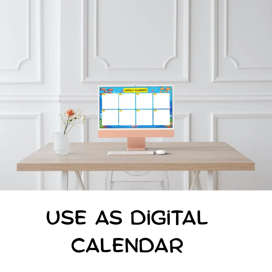 Underwater Sea Calendar 2026/ Ocean Life Wall Calendar PDF/ Marine Printable Gift/ Digital Download - image 3