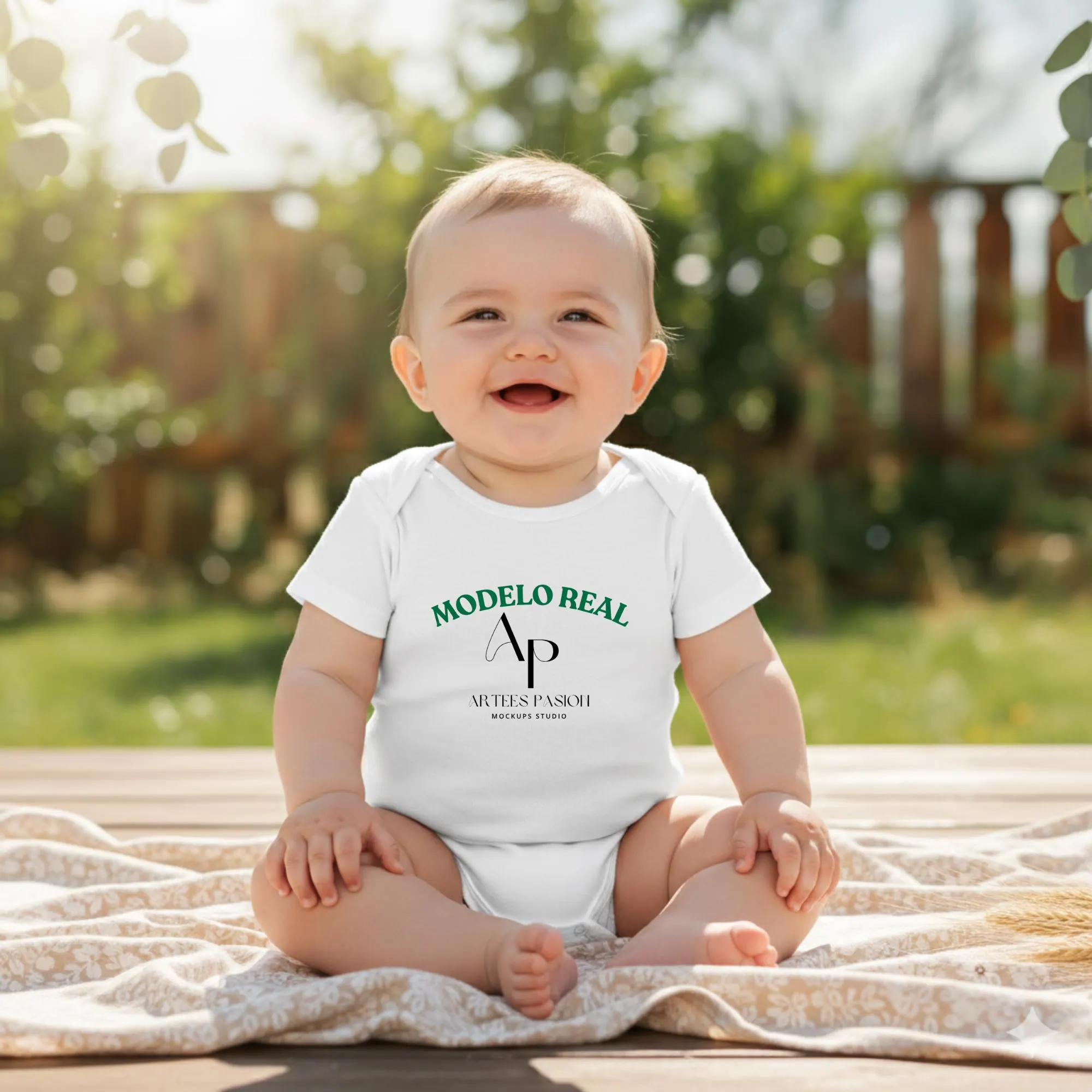 32 Bohemian Baby Bodysuit Mockups / Minimal Neutral Baby Bodysuit Templates