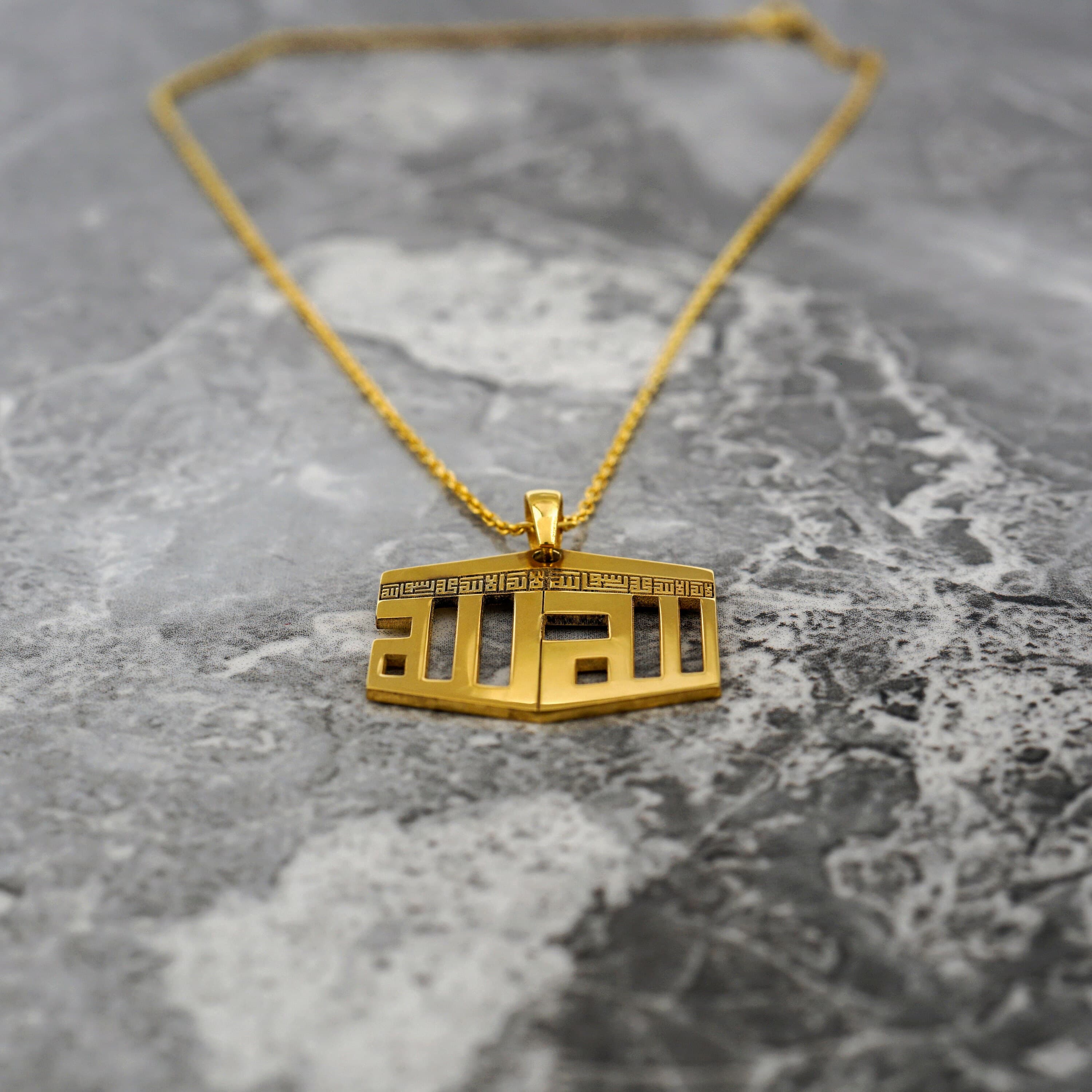 Islamic Necklace Kaaba 18K Gold Plated Silver Pendant Jewelry Gift for Her - image 5