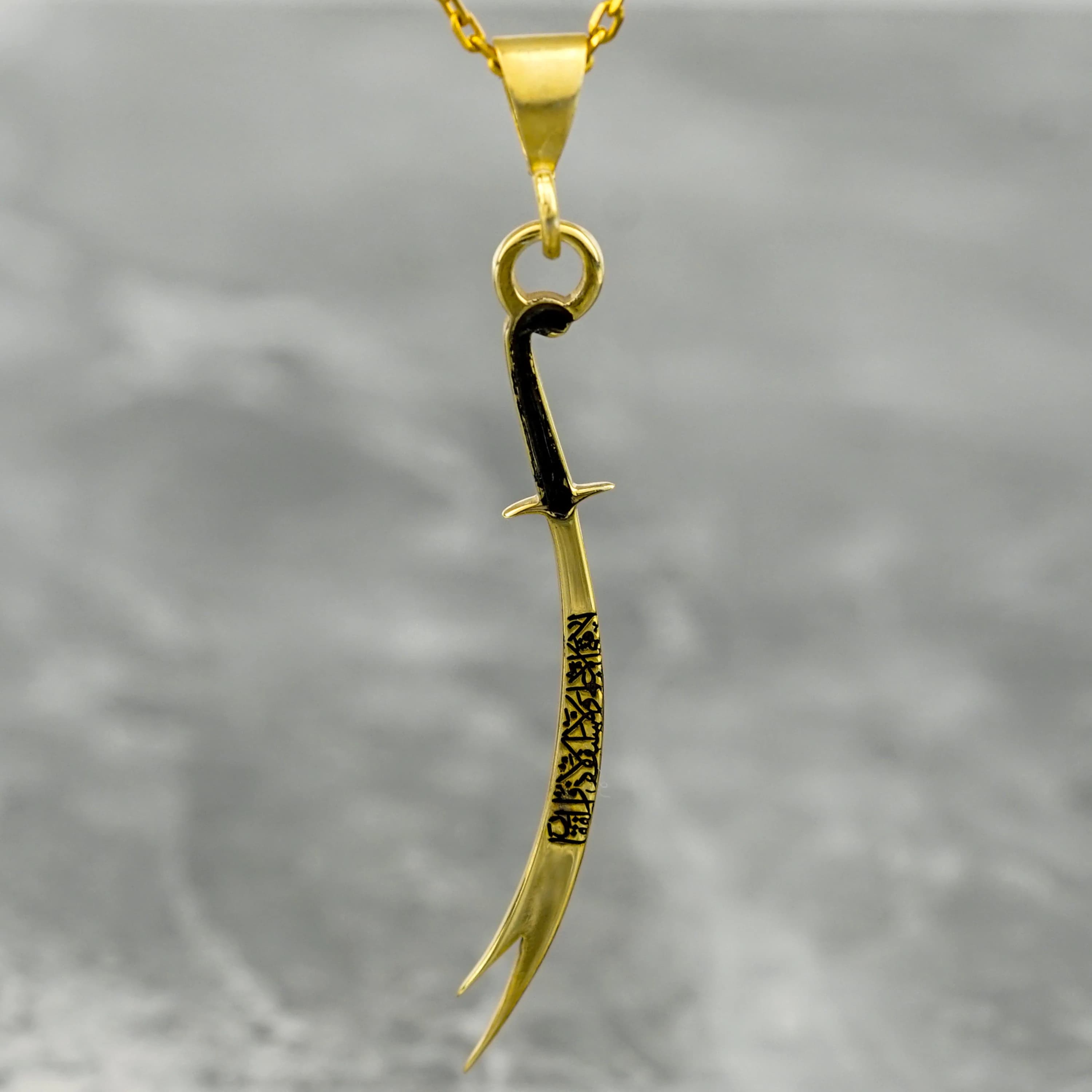 Zulfiqar Sword Necklace Silver Imam Ali Sword Pendant Islamic Jewelry Shia Gifts