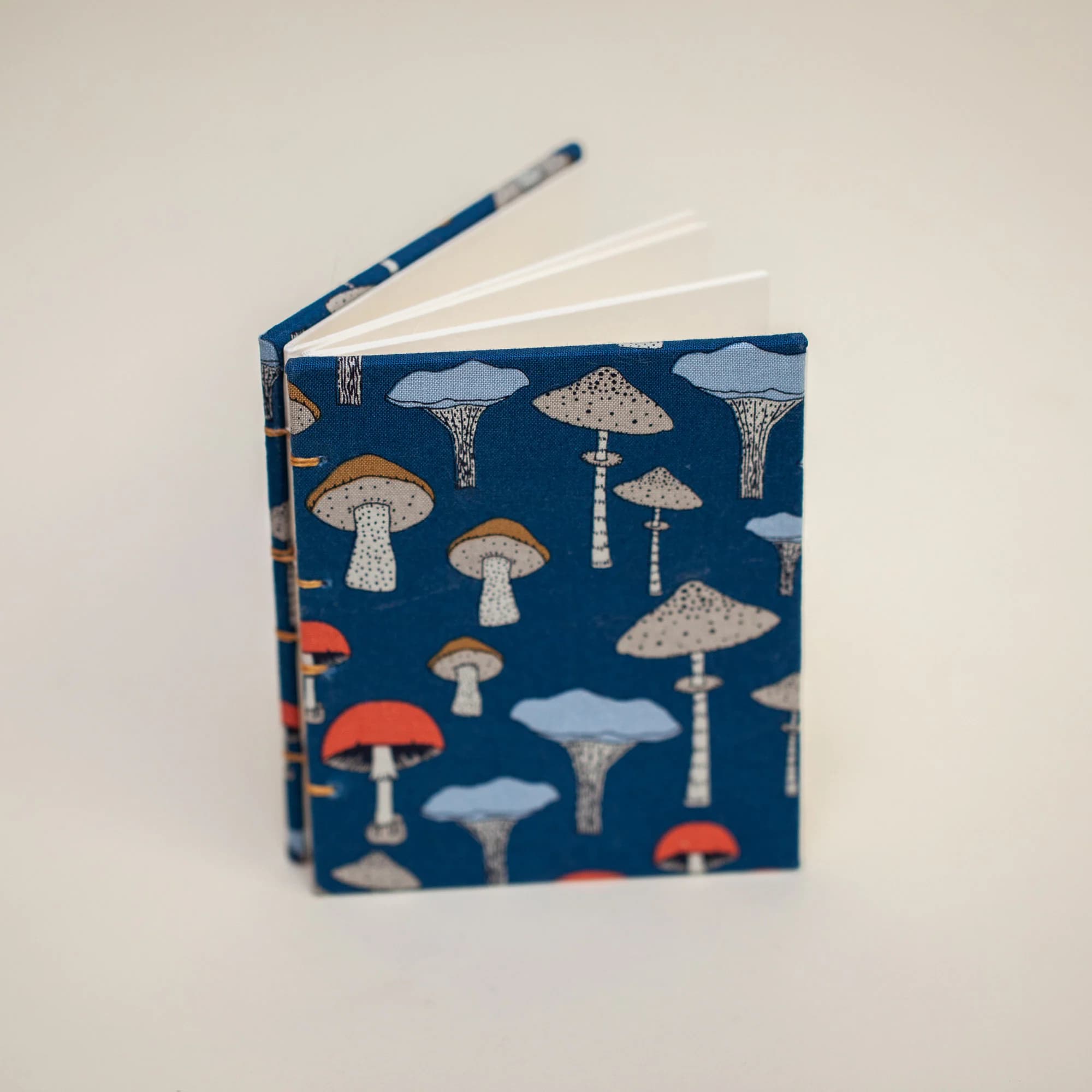 Blue Mushrooms Coptic Bound Foraging Journal